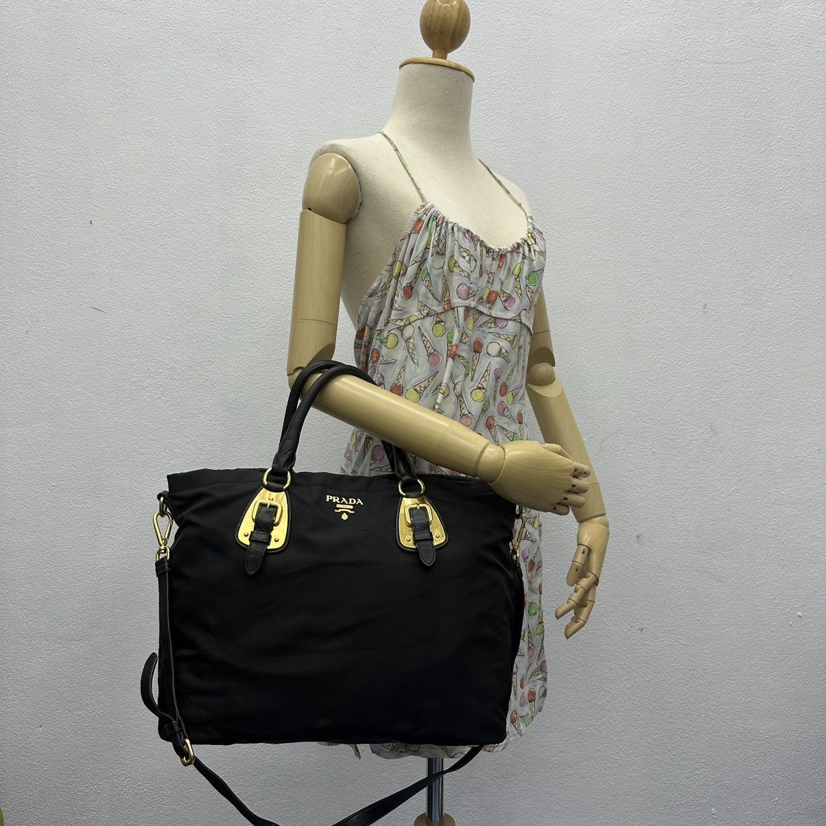 Prada ‼️LASTDROP‼️ AUTHENTIC PRADA TESSUTO CALF TOTE WITH LONG STRAP Size ONE SIZE - 1 Thumbnail