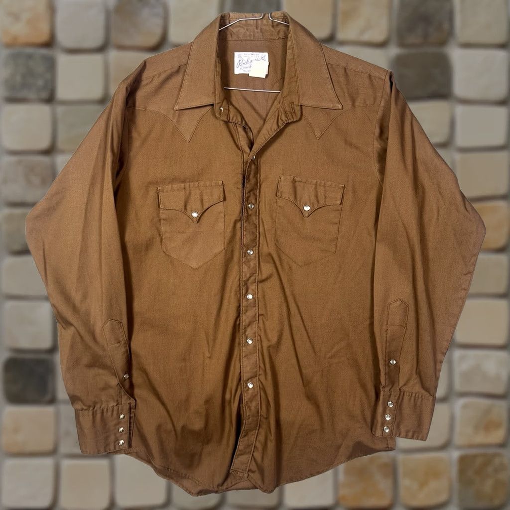 Rockmount Ranch Wear Rockmount Ranch Wear Tru-West Shirt Mens M 16 Custom Fit USA Made Pearl Snap - 80s, 90s, Cowboy, Dad, Western Size US M / EU 48-50 / 2 - 1 Thumbnail