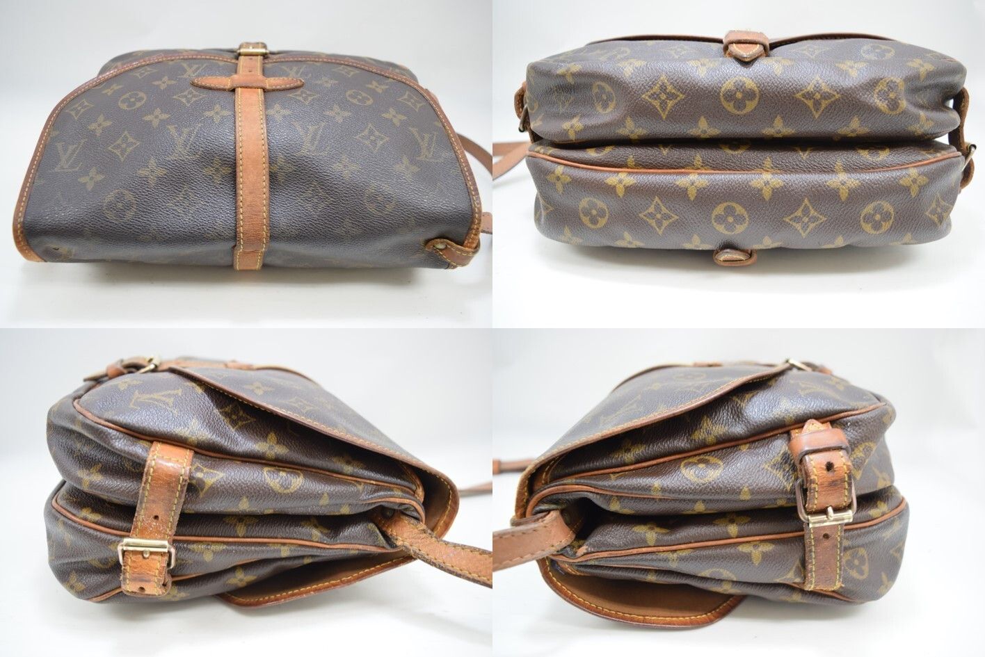 Louis Vuitton LV Saumur 30 Crossbody Bag Monogram Canvas M42256 Size ONE SIZE - 4 Thumbnail