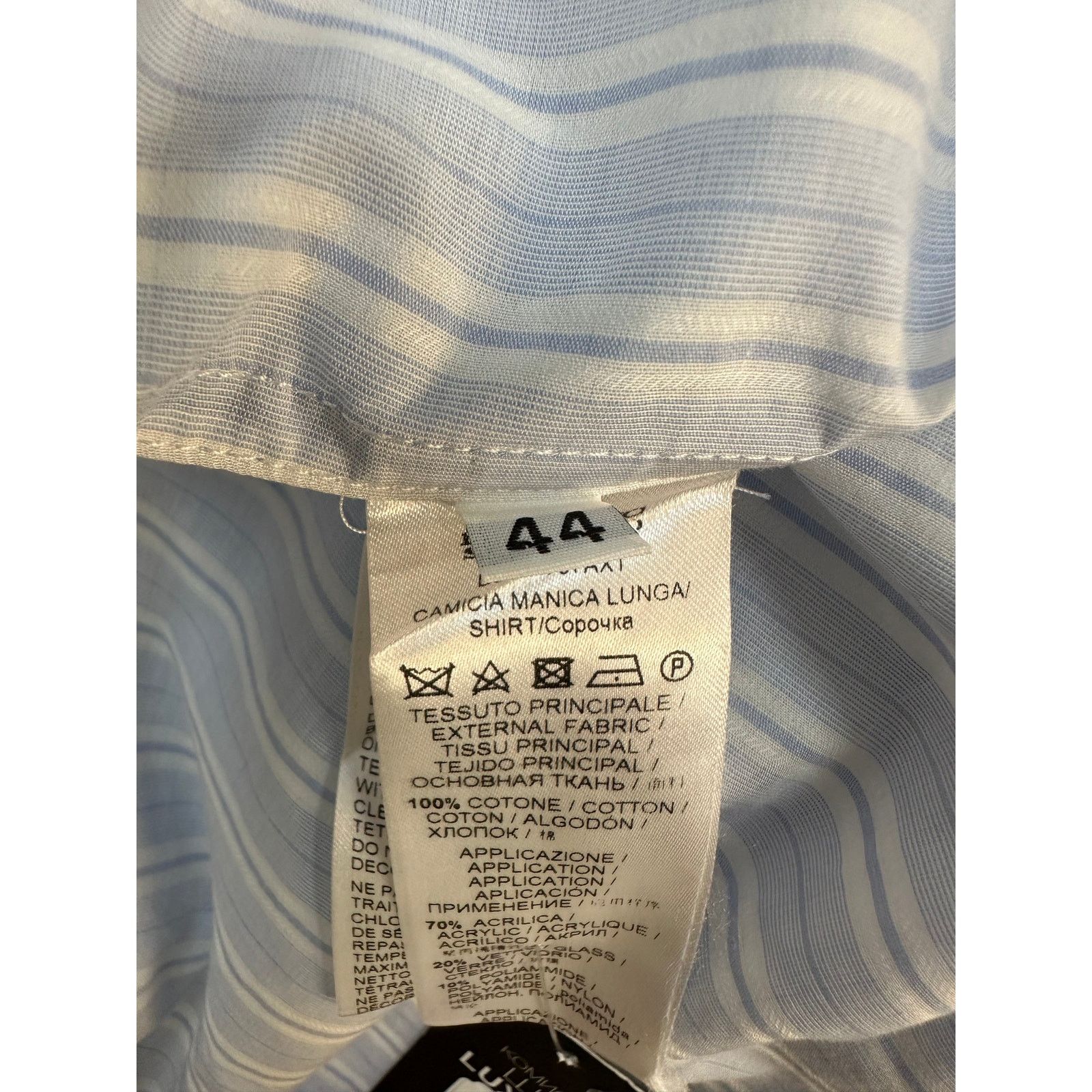 Ermanno Scervino Ermanno Scervino Striped Cotton Shirt - Size 44 Size M / US 6-8 / IT 42-44 - 5 Thumbnail