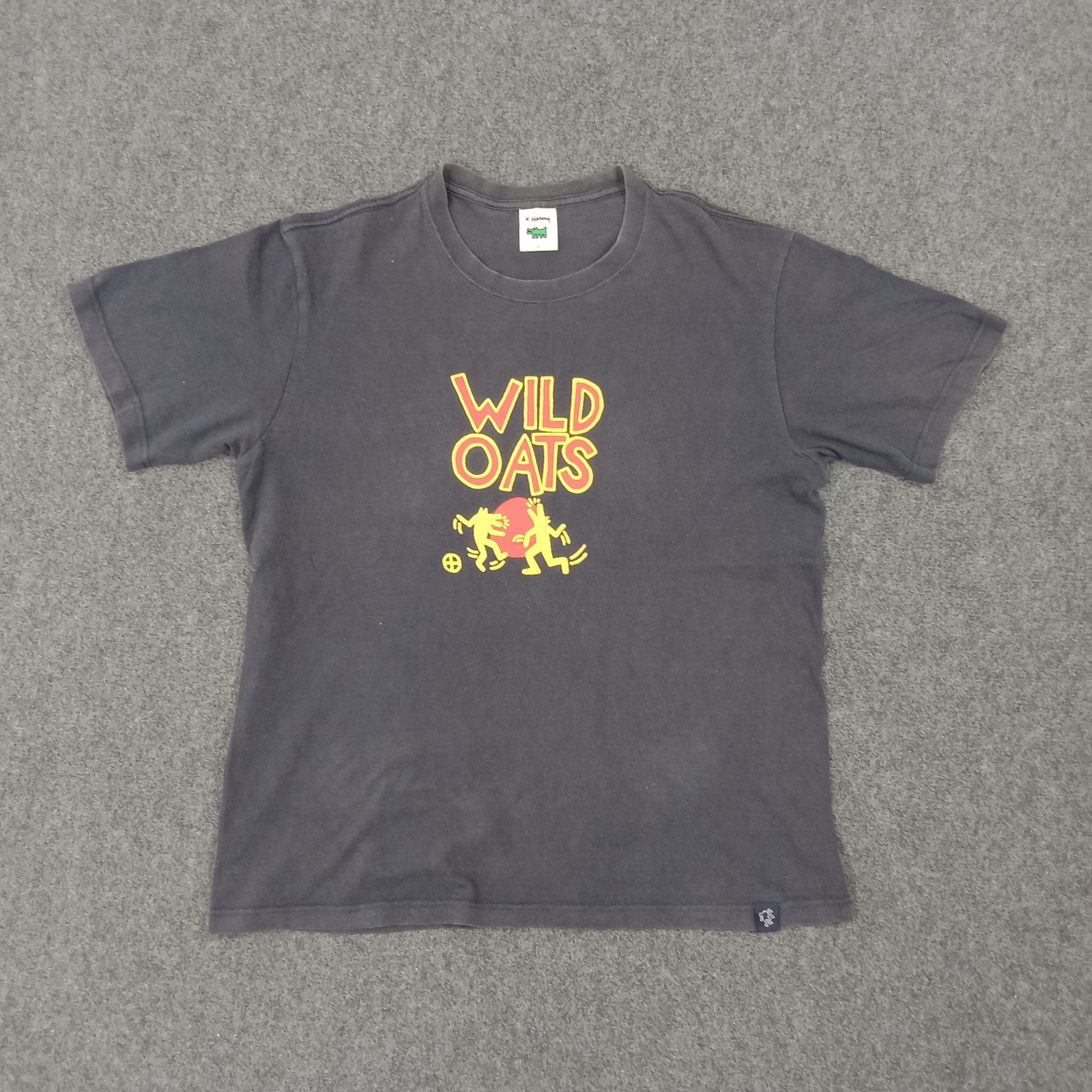 Keith Haring × Vintage Keith Haring American Designer Wild Oats Tshirt Size US L / EU 52-54 / 3 - 1 Thumbnail