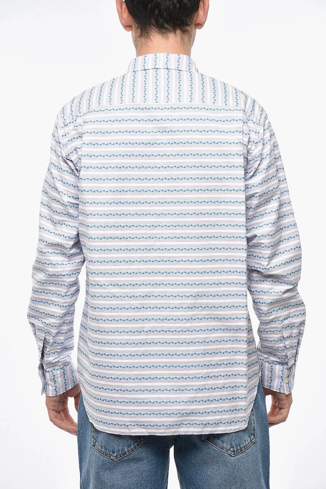 Comme des Garcons og1mm0326 Striped Jacquard Shirt in Multicolor Size US L / EU 52-54 / 3 - 2 Thumbnail
