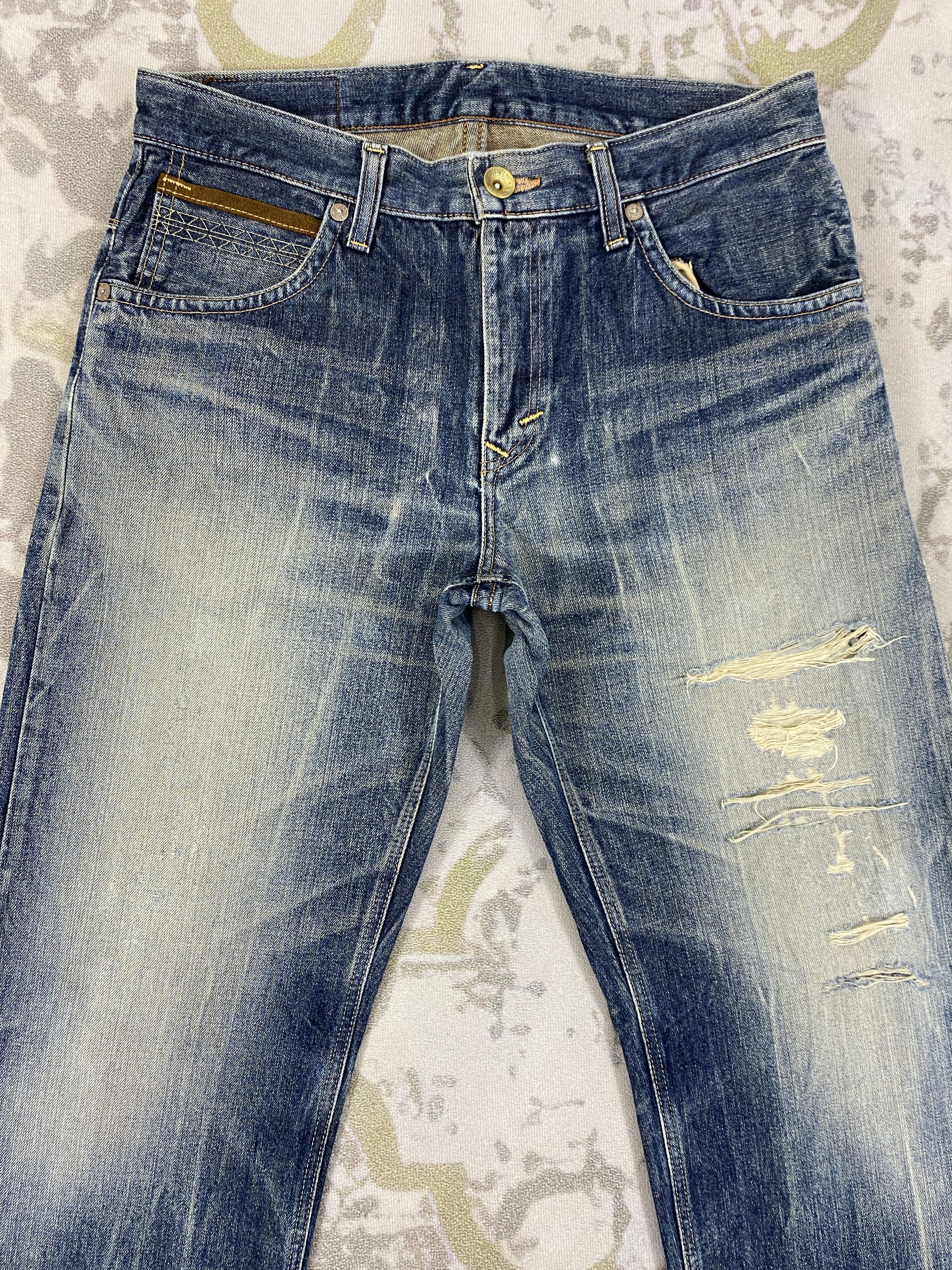 Beauty Beast EDWIN XV FADED JEANS RUSTY MUDWASH DENIM PANT 35x33- JN3526 Size US 35 - 3 Thumbnail