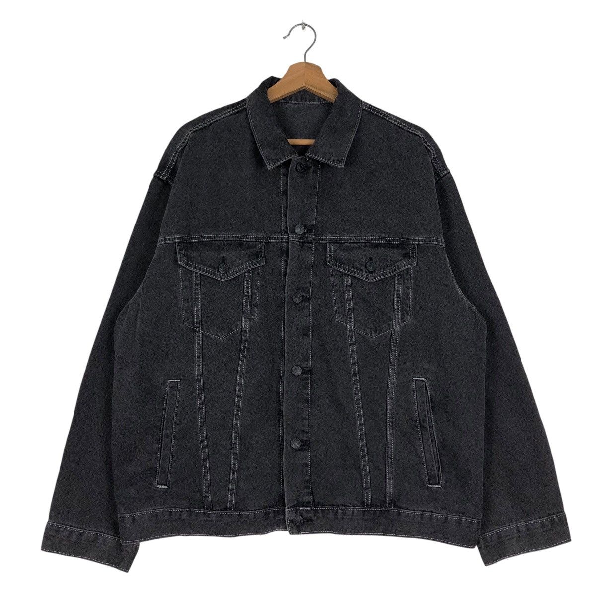 Vintage 📌Vintage Trucker Denim Jacket Biker Gu Japan Issey Miyake Size US L / EU 52-54 / 3 - 2 Thumbnail