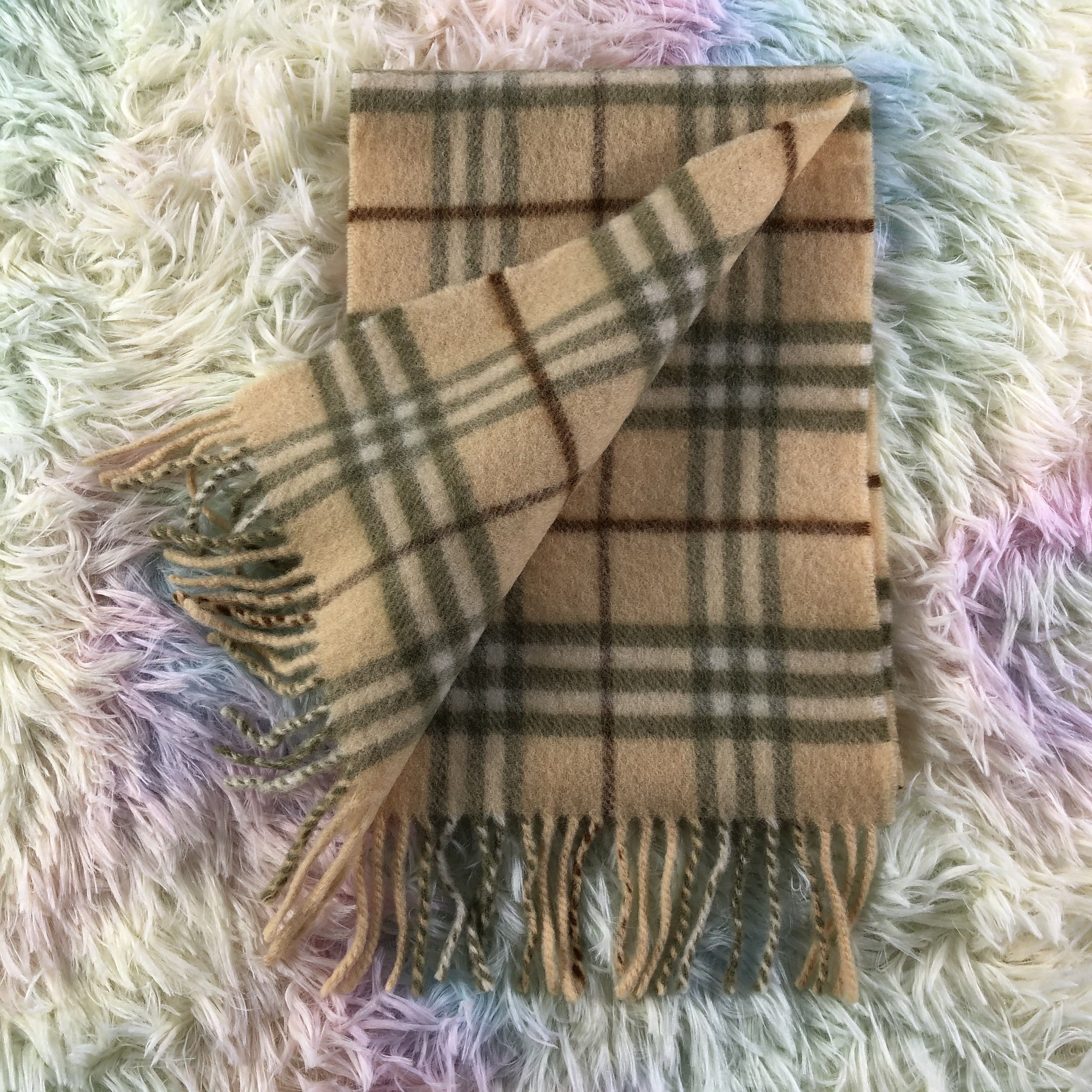 Burberry × Vintage Burberry Scarf / Muffler / Neckwear - KM295 Size ONE SIZE - 4 Thumbnail