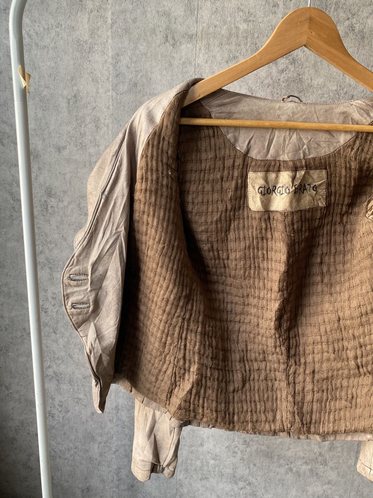 Giorgio Brato Giorgio Brato Italy Vera Pelle Leather Jacket Size S / US 4 / IT 40 - 15 Thumbnail