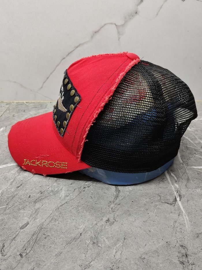 JACKROSE Vintage Jackrose Motorcycle Distressed Trucker Hat Cap Size ONE SIZE - 5 Thumbnail