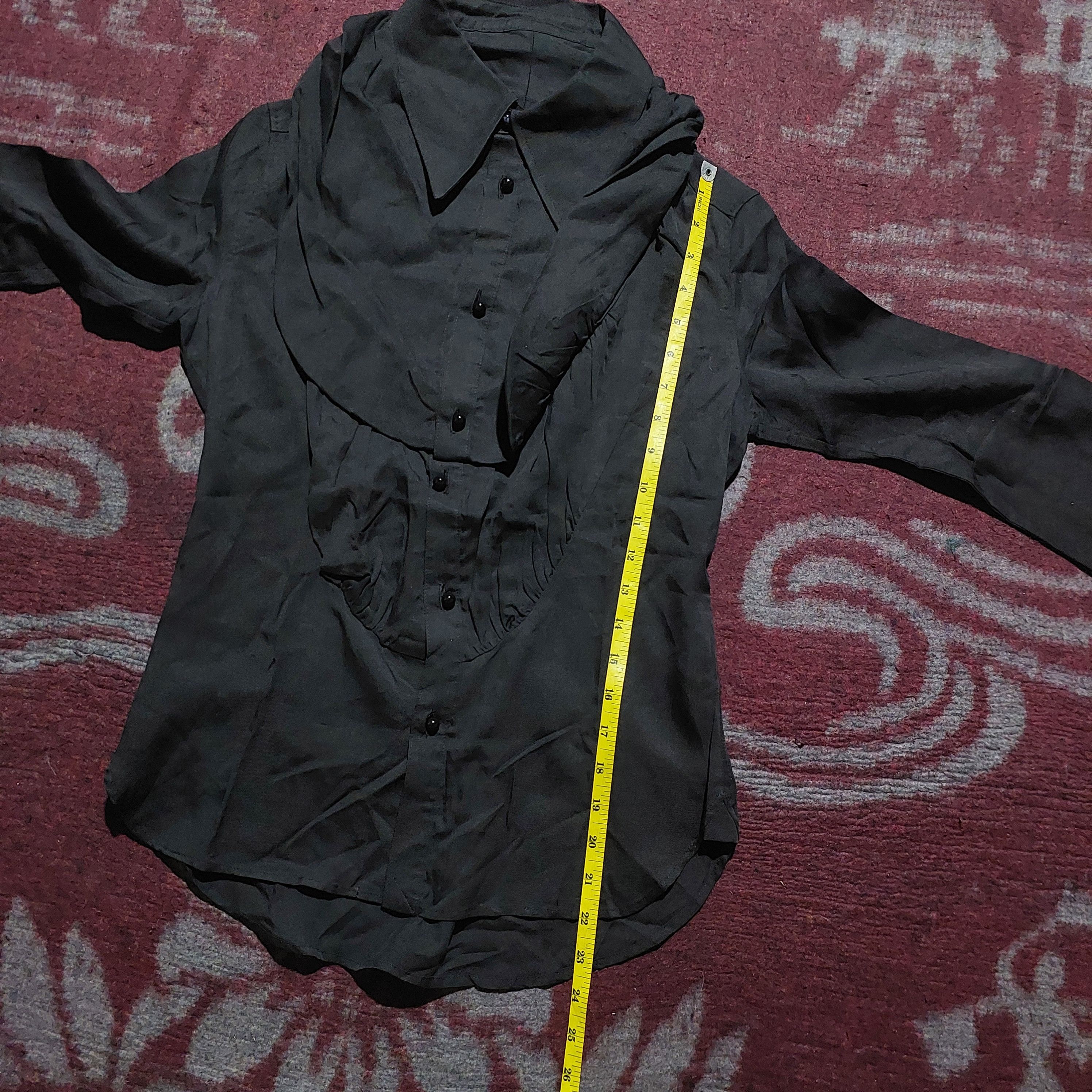 If Six Was Nine MIHARA YASUHIRO hybrid black L/s shirt Size US S / EU 44-46 / 1 - 16 Thumbnail
