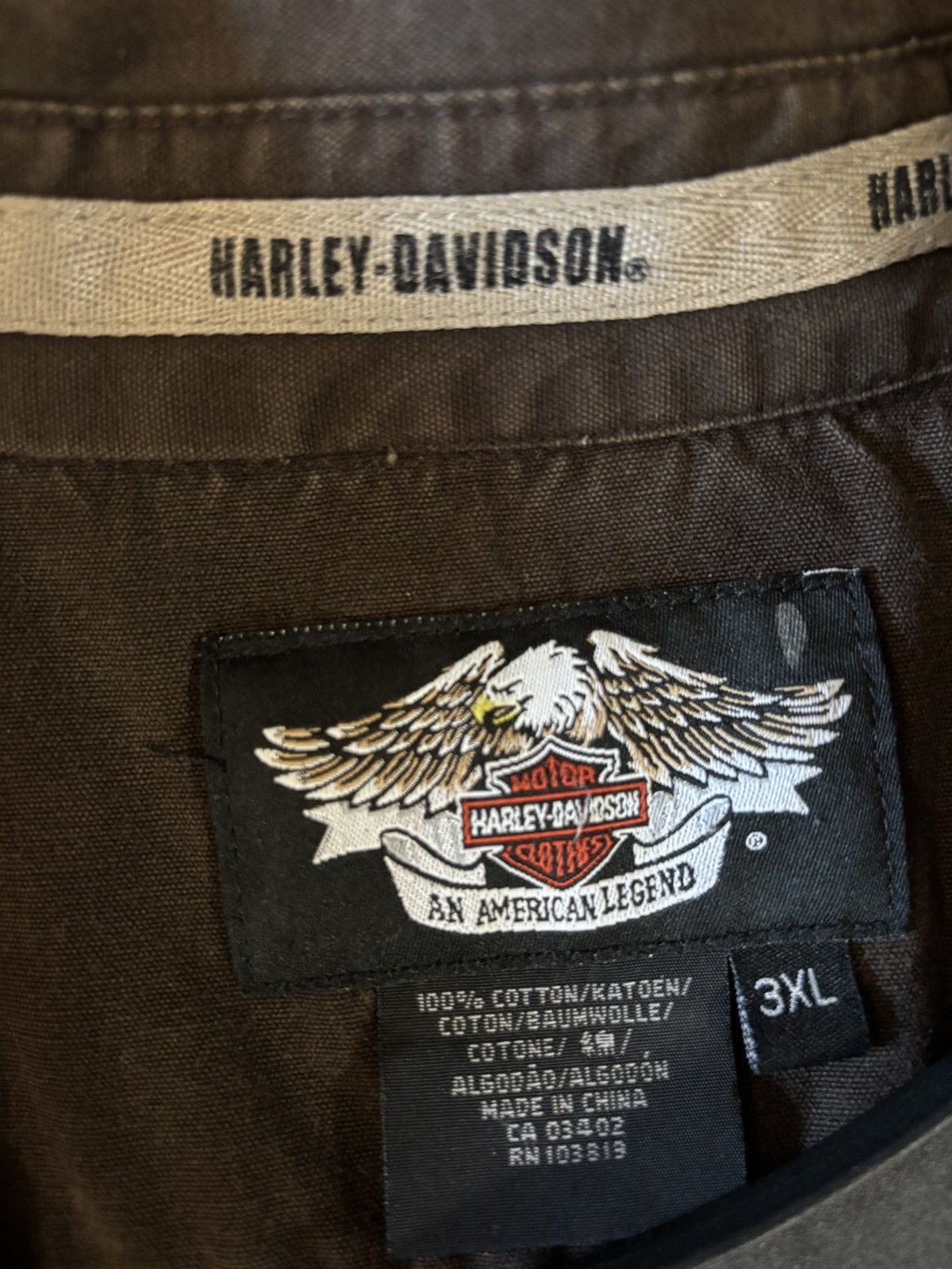 Harley Davidson Harley Davidson Sz 3xl black button up shirt vintage Size US XXL / EU 58 / 5 - 4 Thumbnail