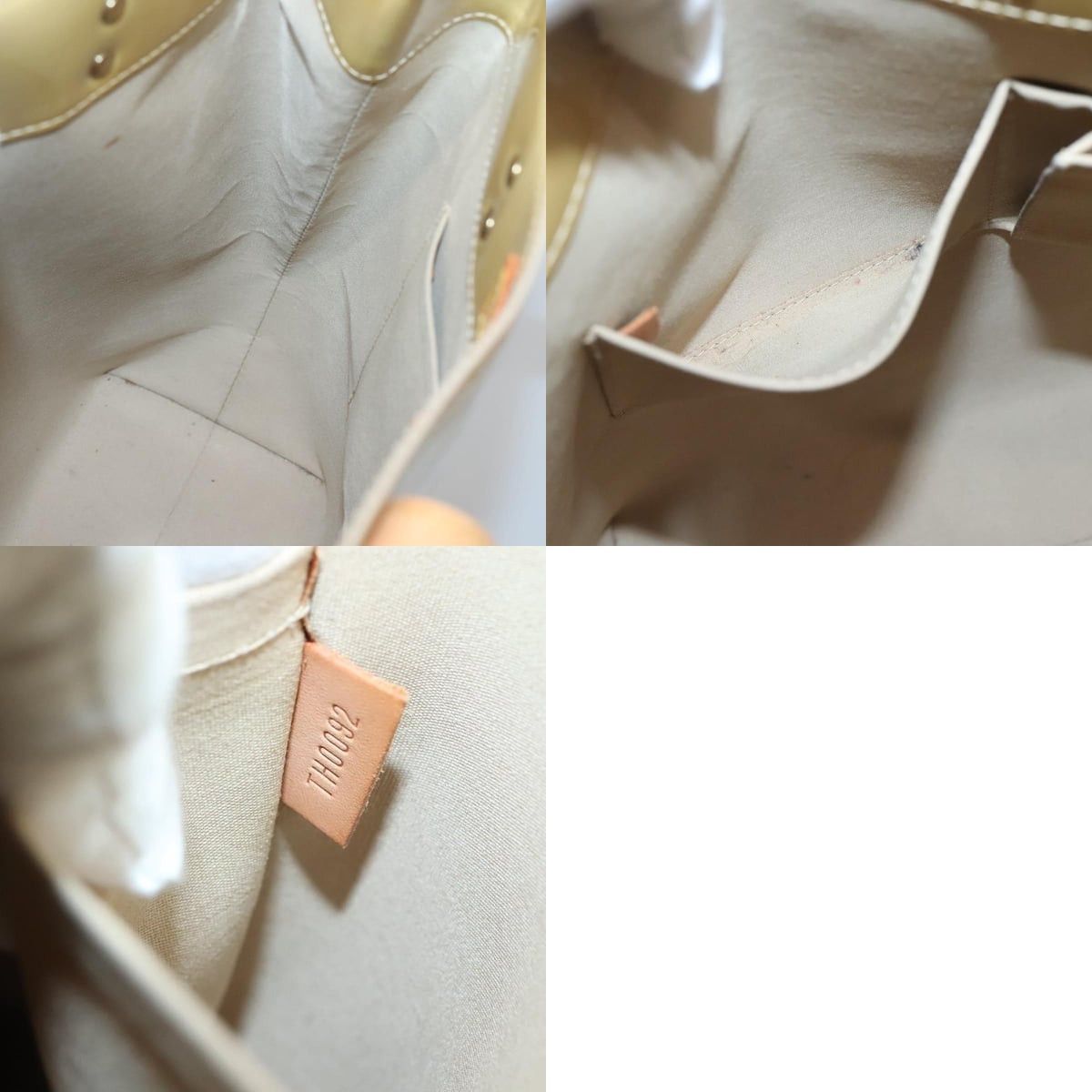 Louis Vuitton LOUIS VUITTON Monogram Vernis Reade MM Hand Bag Beige M91141 Size ONE SIZE - 12 Thumbnail