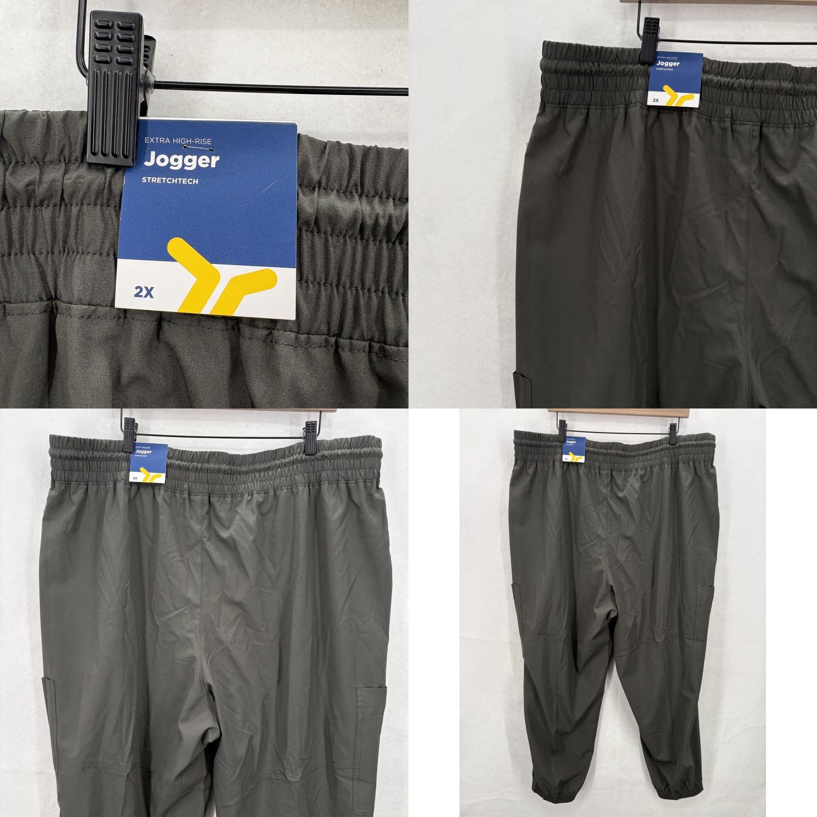 Old Navy Old Navy Jogger Pants Womens 2X Green StretchTech Quick Dry NWT Extra High Rise Pockets Gym & Training Activewear Womens Plus Regular Size 40" / US 18 - 9 Thumbnail