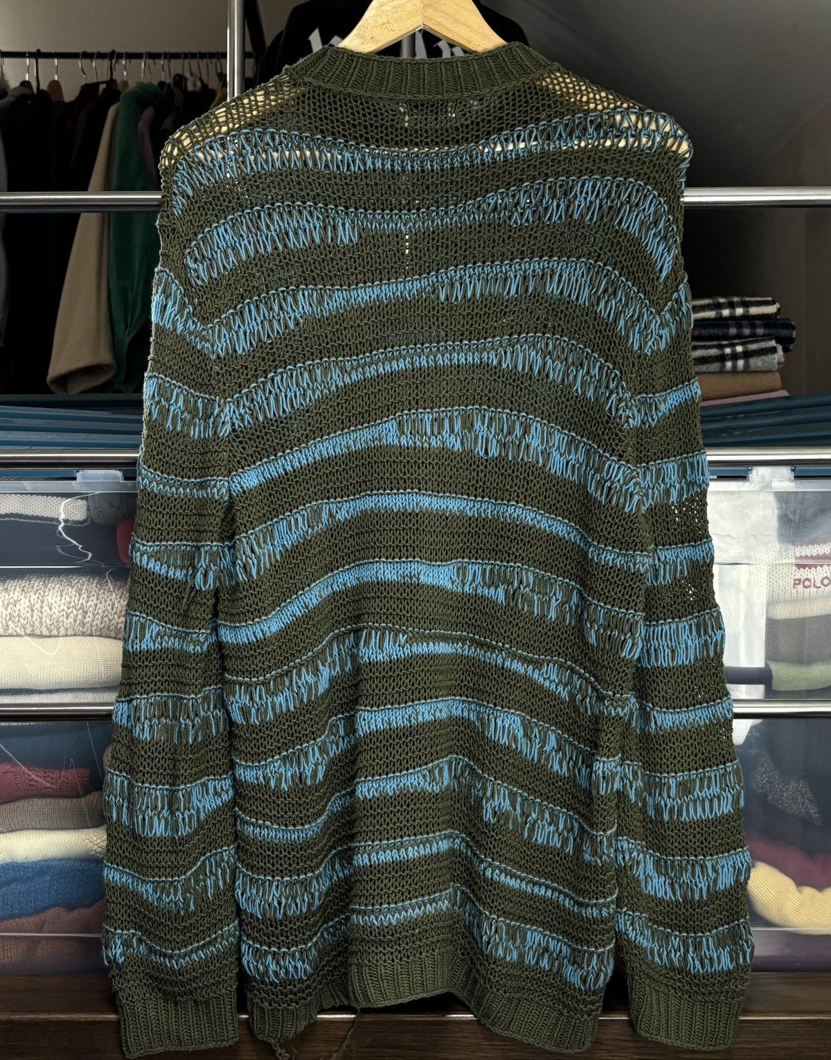 Acne Studios Acne Studios Distressed Crochet Mesh Knit Vintage Sweater Size US XS / EU 42 / 0 - 4 Thumbnail