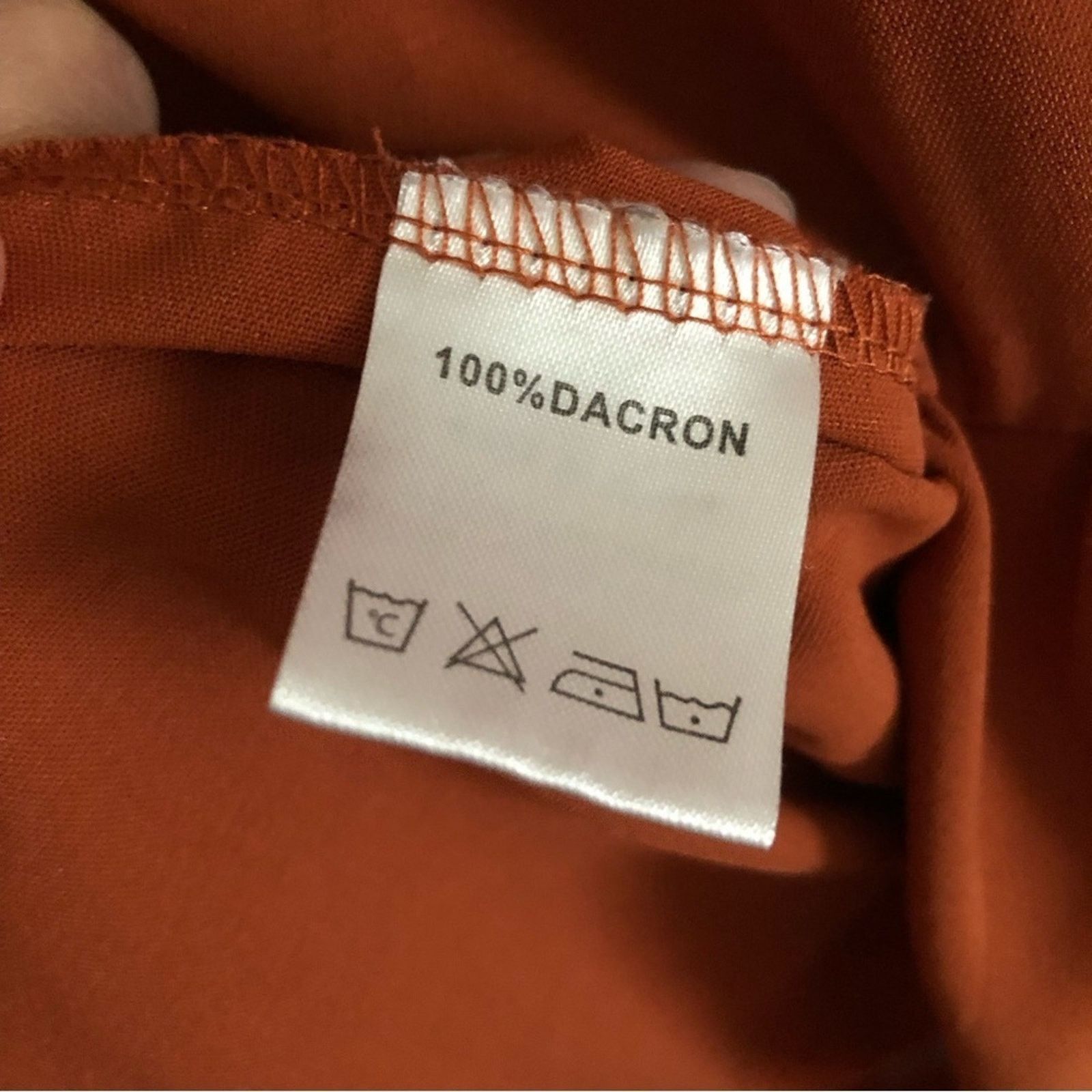 Other Amoretu Burnt Orange Tunic Tiered Latern Sleeves VNeck Dress Size XXL / US 16-18 / IT 52-54 - 4 Thumbnail