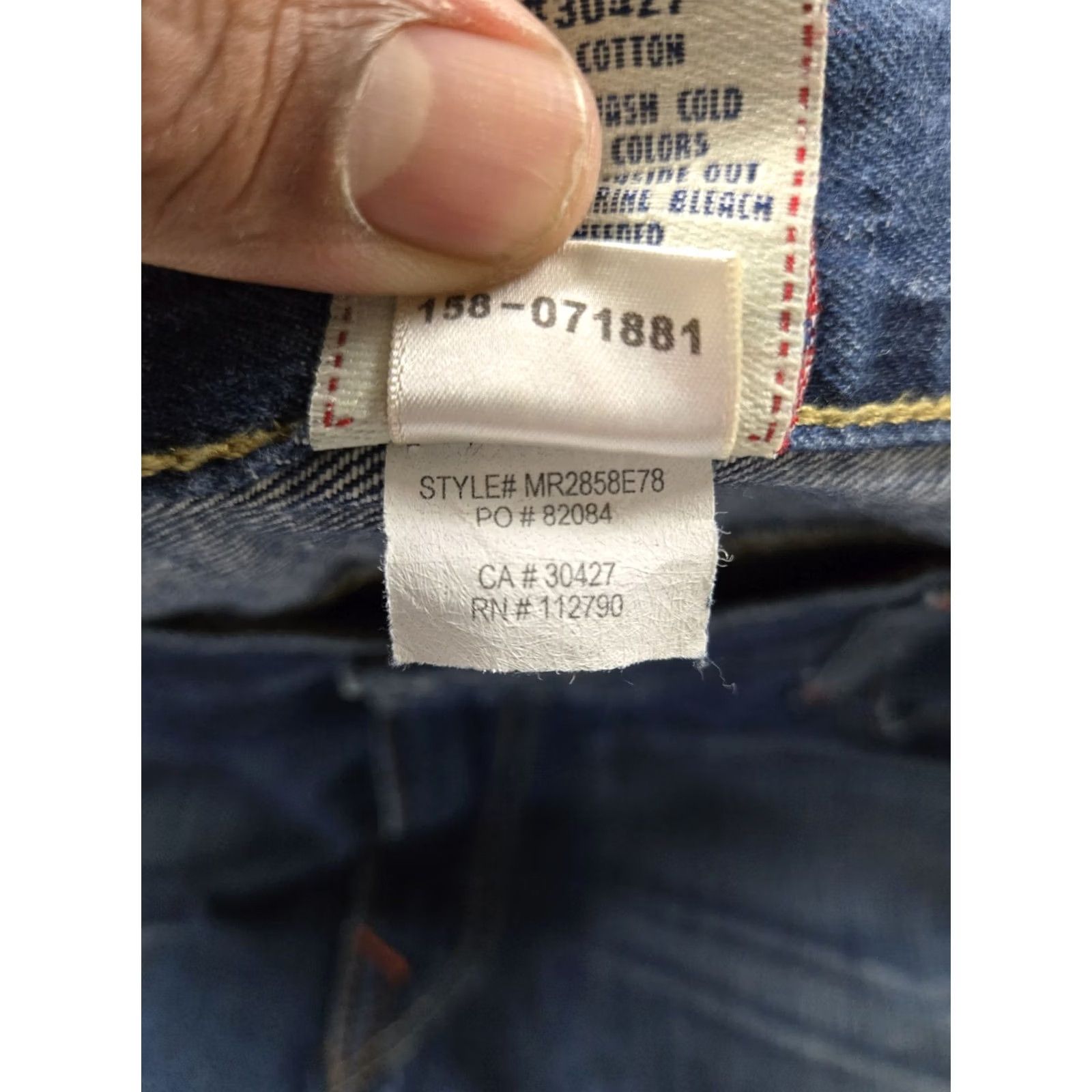 True Religion True Religion Jeans Mens 40 Blue Relaxed Straight 5-Pocket Denim USA Made Jeans Size US 40 / EU 56 - 5 Thumbnail