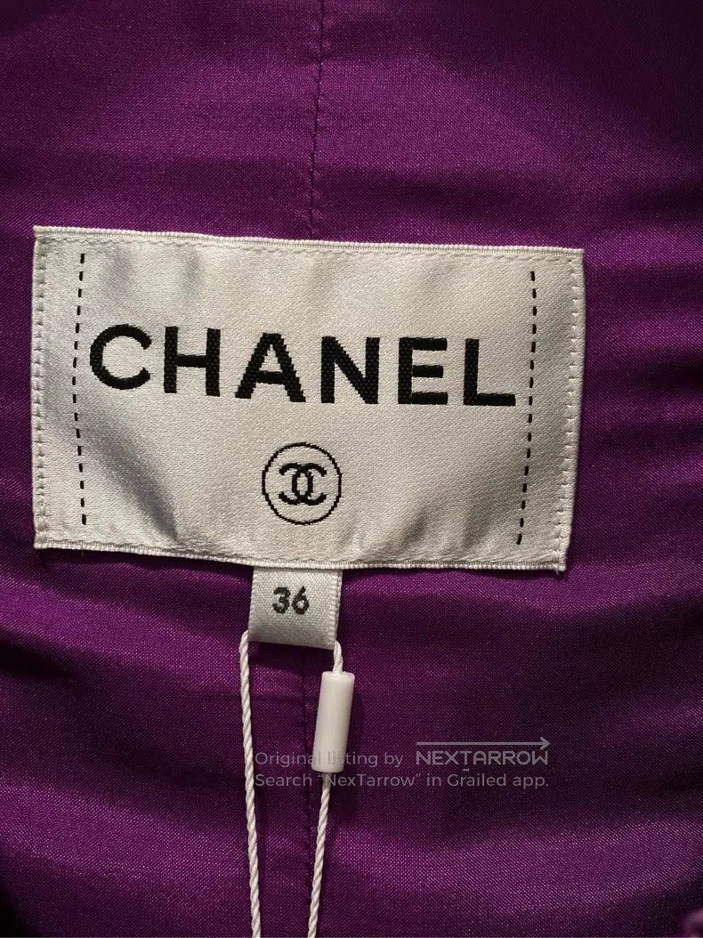Chanel Chanel 21C purple knitting jacket Size XS / US 0-2 / IT 36-38 - 2 Thumbnail