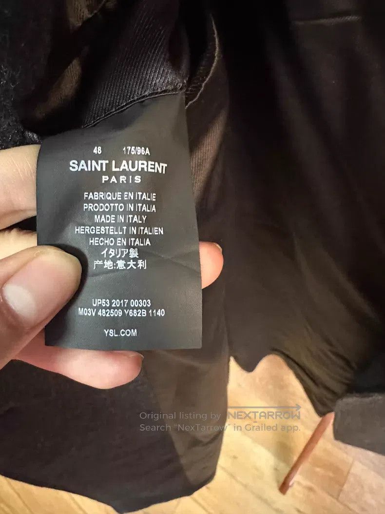 Saint Laurent Paris Saint Laurent Paris Pure Cashmere Coat, Dark Gray i Size US M / EU 48-50 / 2 - 4 Thumbnail