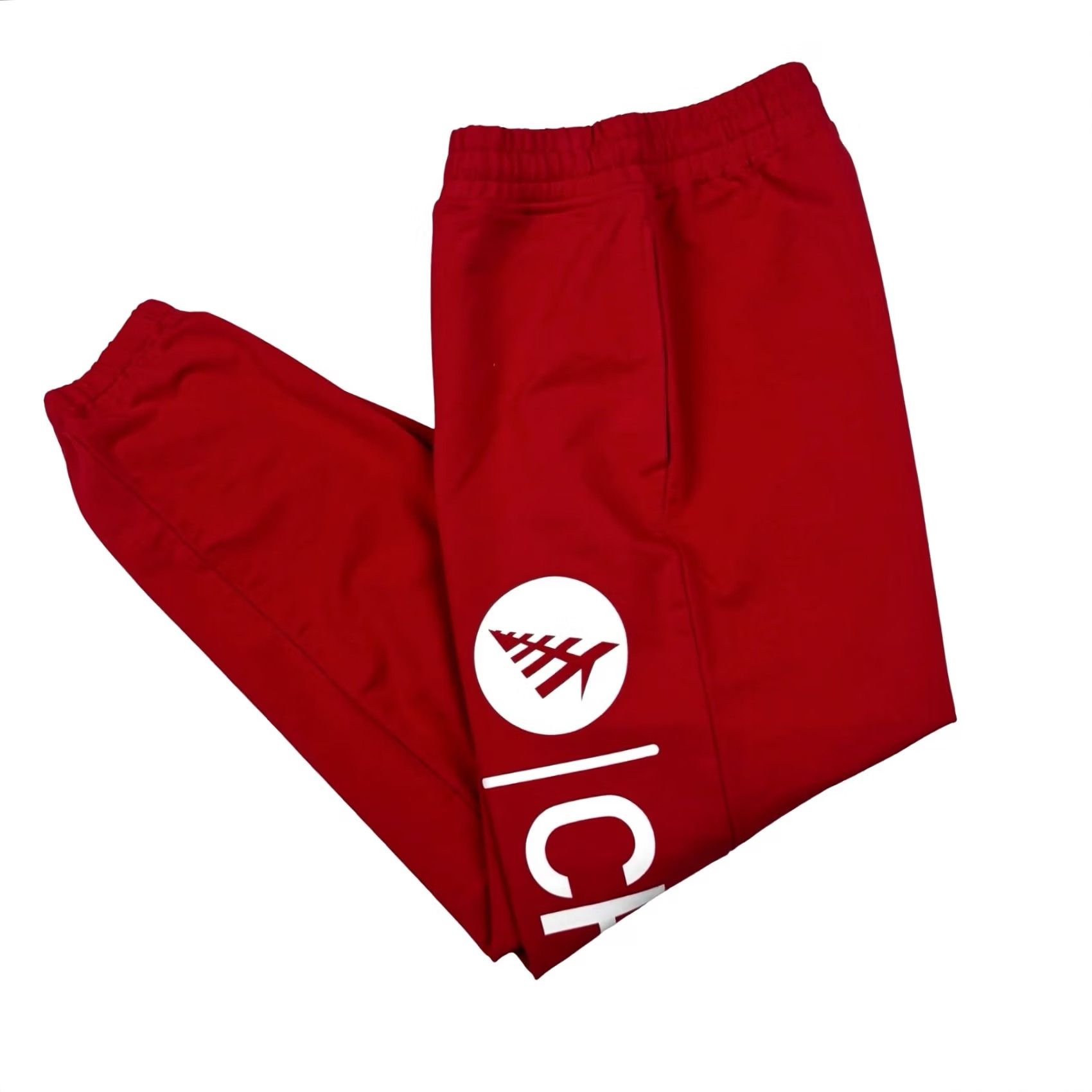 Vintage Paperplanes Men’s Jogger Sweatpants Red L Size US 33 - 2 Thumbnail