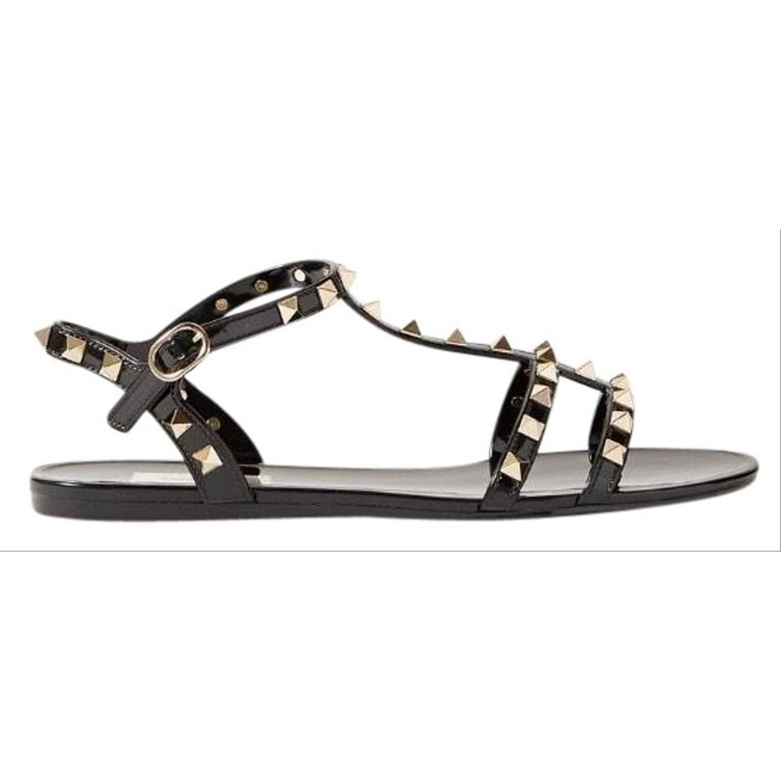 Valentino VALENTINO GARAVANI Rockstud rubber sandals Size US 6 / IT 36 - 1 Thumbnail