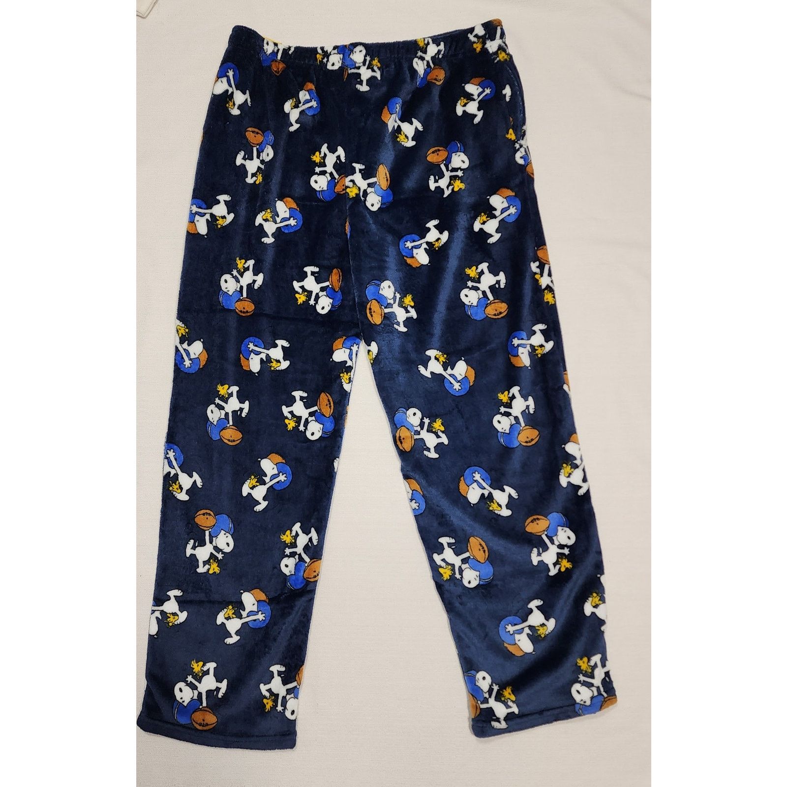 Other Snoopy and Woodstock playing football fleece pajama men Size US 36 / EU 52 - 7 Thumbnail