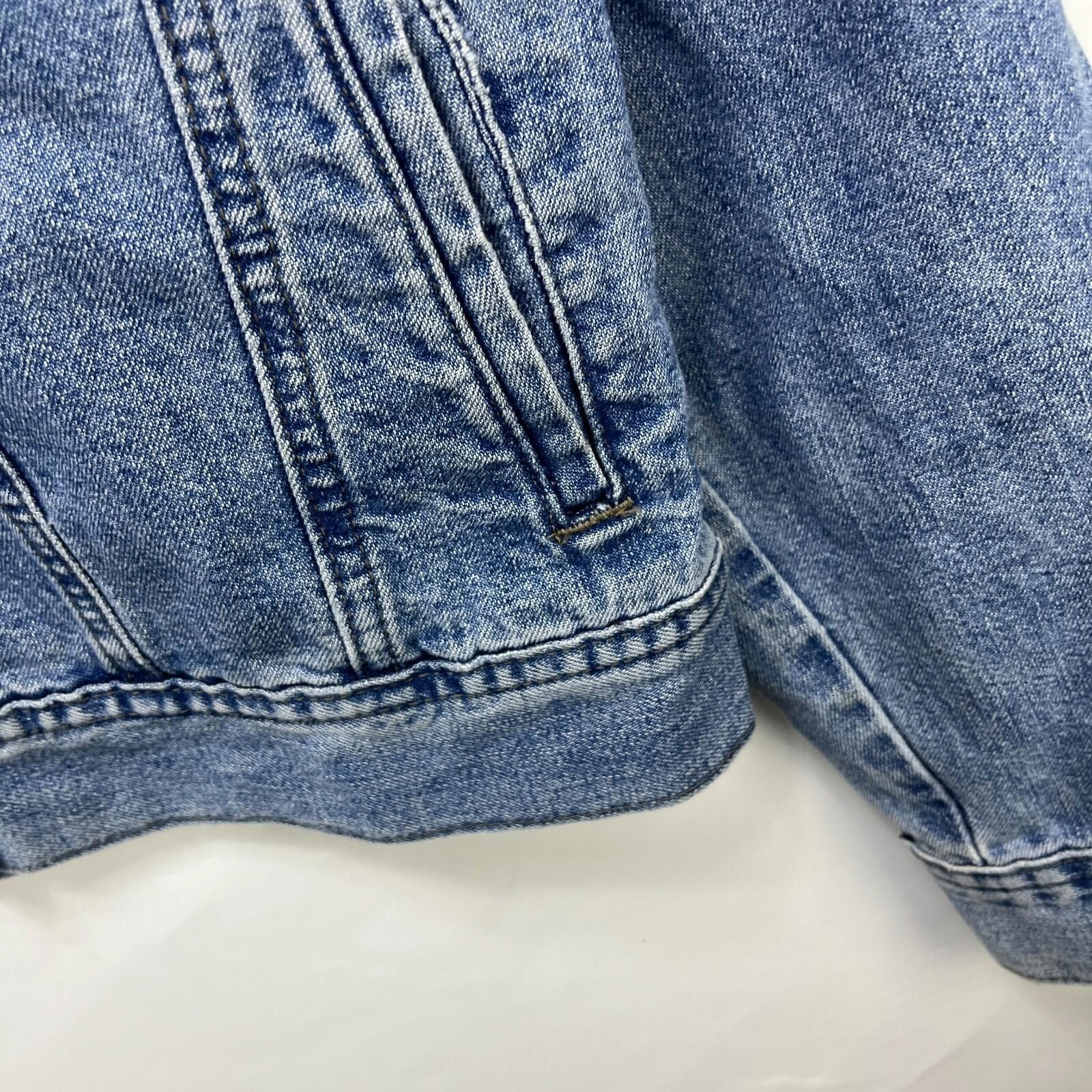 Other Vintage Riveted by Lee Denim Jacket Womens Medium Size M / US 6-8 / IT 42-44 - 6 Thumbnail