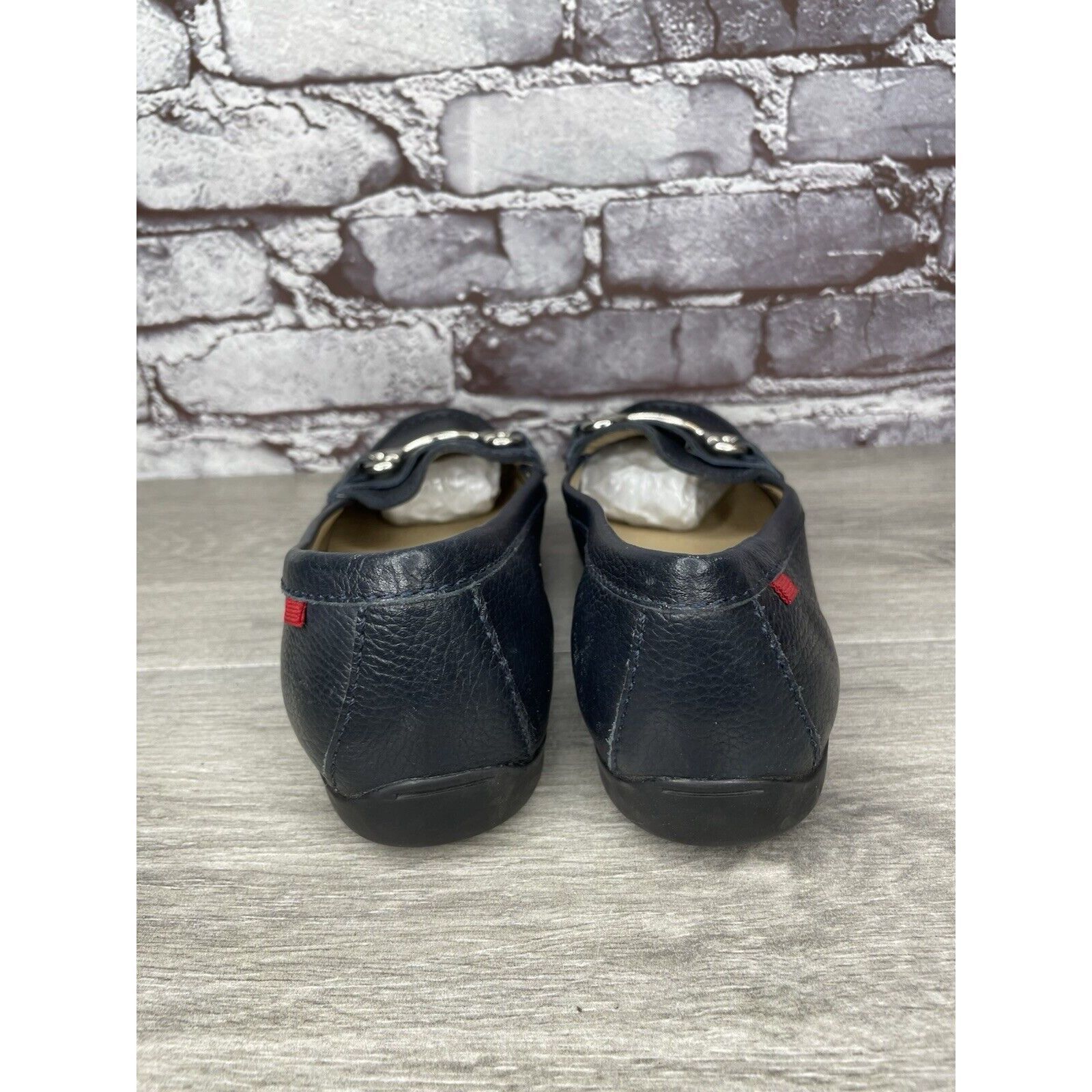 Joseph Marc Joseph New York Grand Street Blue Leather Loafers Women Size US 10.5 / IT 40.5 - 4 Thumbnail