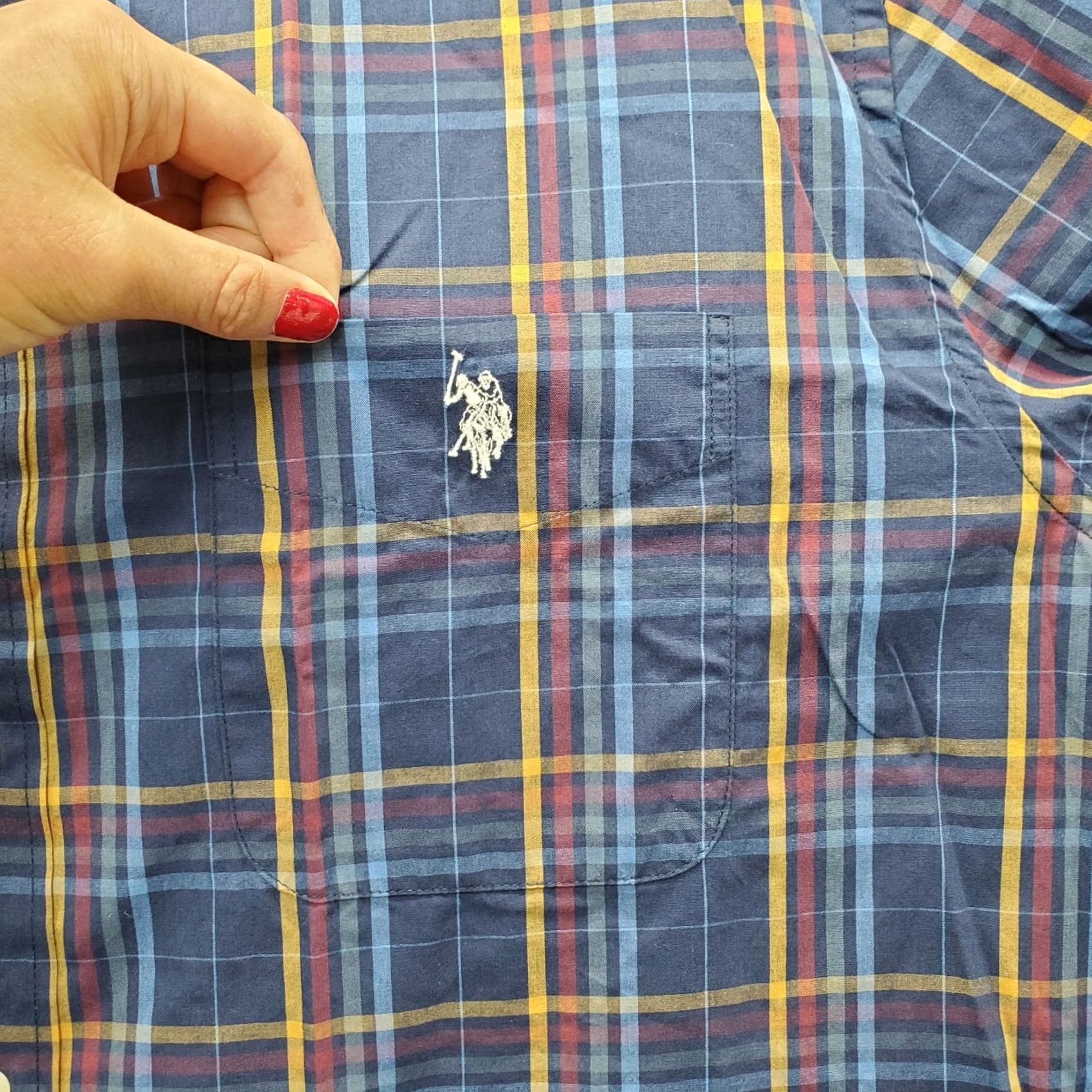 Vintage US Polo Assn. Button-Down Shirt Mens 2XL Multi Plaid Classic Fit Pony Logo Collar Shirt Size US XXL / EU 58 / 5 - 7 Thumbnail
