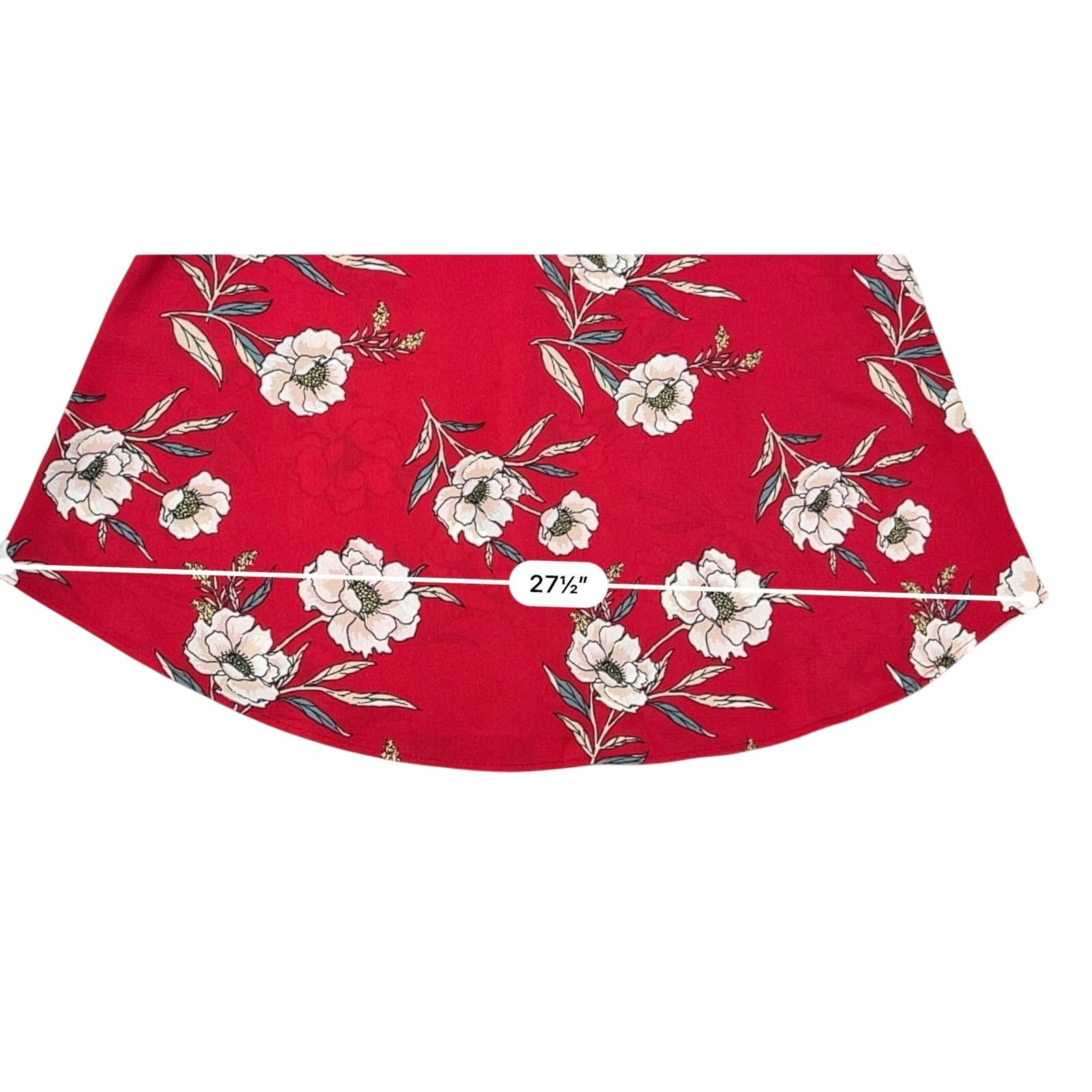 Other URBAN Romantics Red Floral Swing Blouse LARGE NWOT Romance Size L / US 10 / IT 46 - 6 Thumbnail