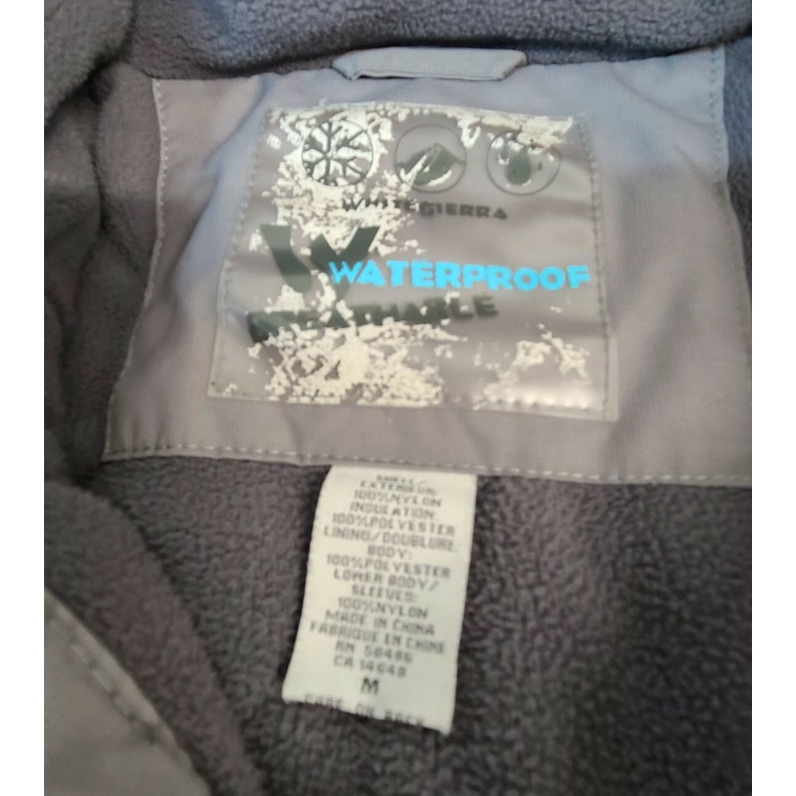 Vintage White Sierra Jacket Men Hooded Waterproof Breathable M Blue Size US M / EU 48-50 / 2 - 2 Thumbnail
