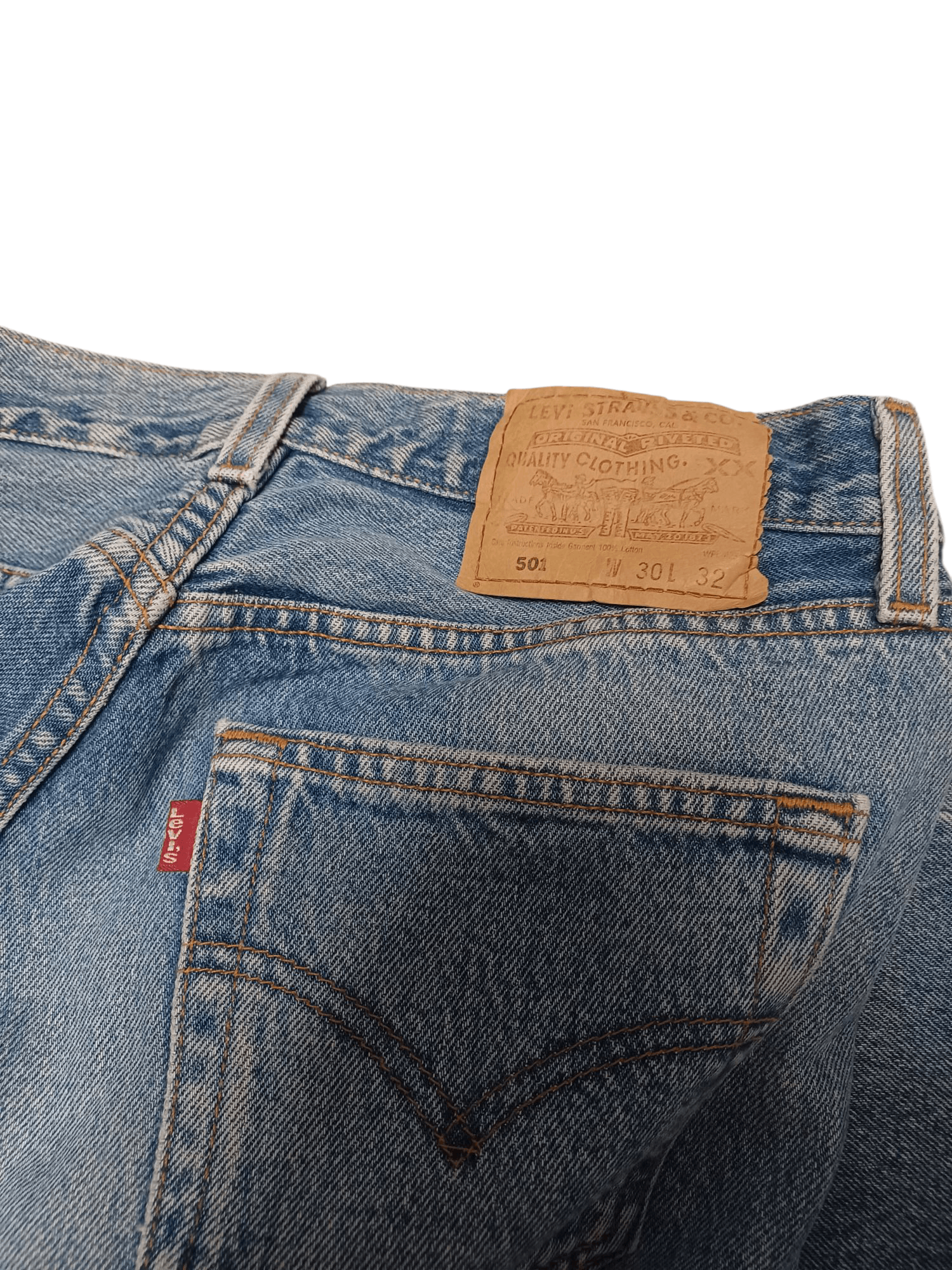 Levi's Vintage Clothing LEVIS 501 VINTAGE 90S MADE IN MEXICO W30 L32 JEANS DENIM Size US 30 / EU 46 - 4 Thumbnail