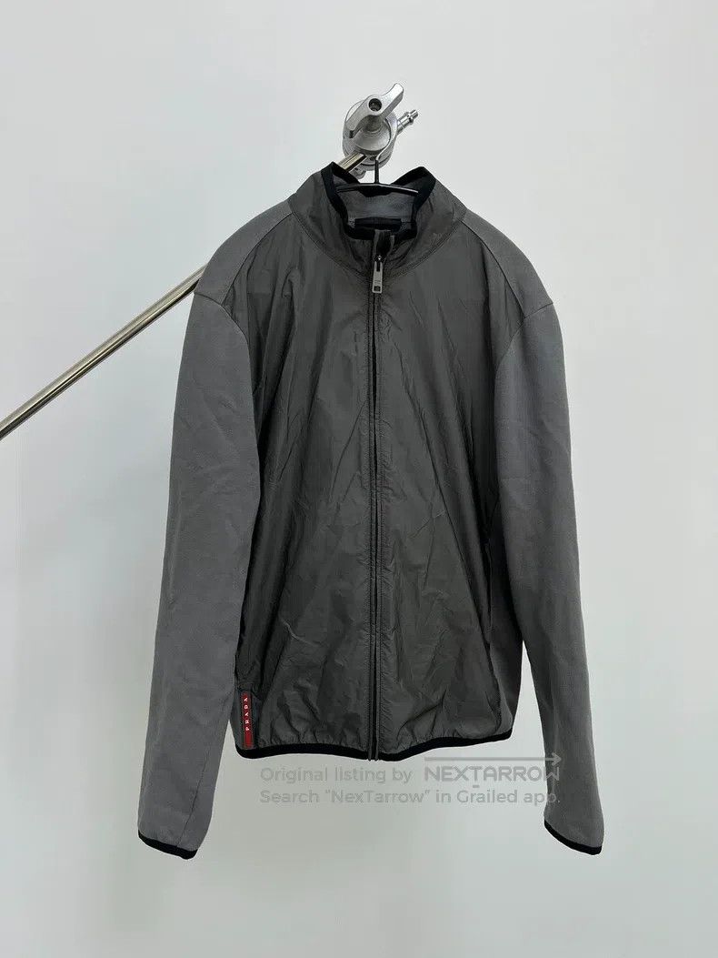 Prada Prada Red Logo Nylon Blended Hoodie Jacket Size US M / EU 48-50 / 2 - 2 Thumbnail
