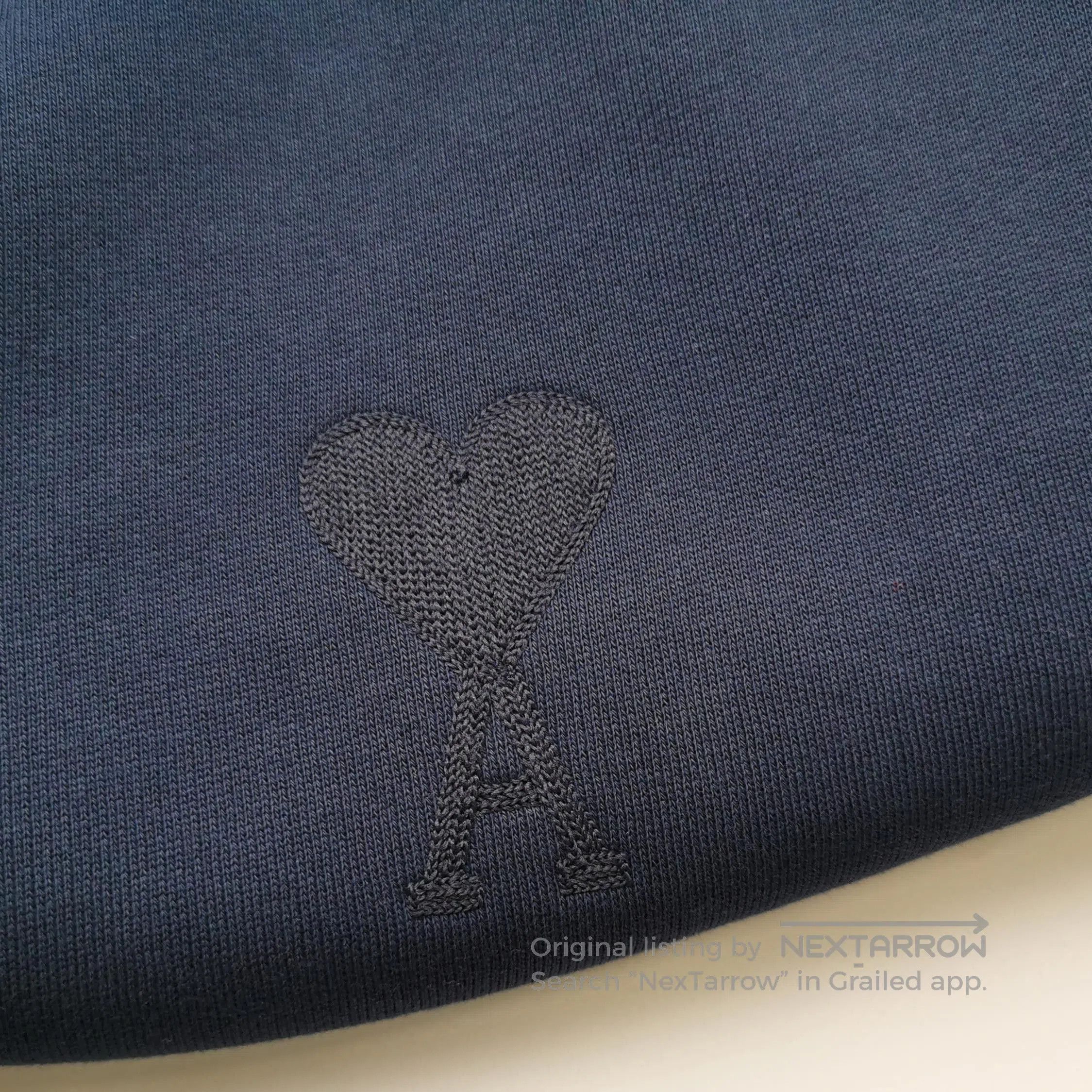 AMI AM Alexandre Mattiussi Cotton Heart Logo Crewneck Sweatshir Size US XS / EU 42 / 0 - 1 Thumbnail