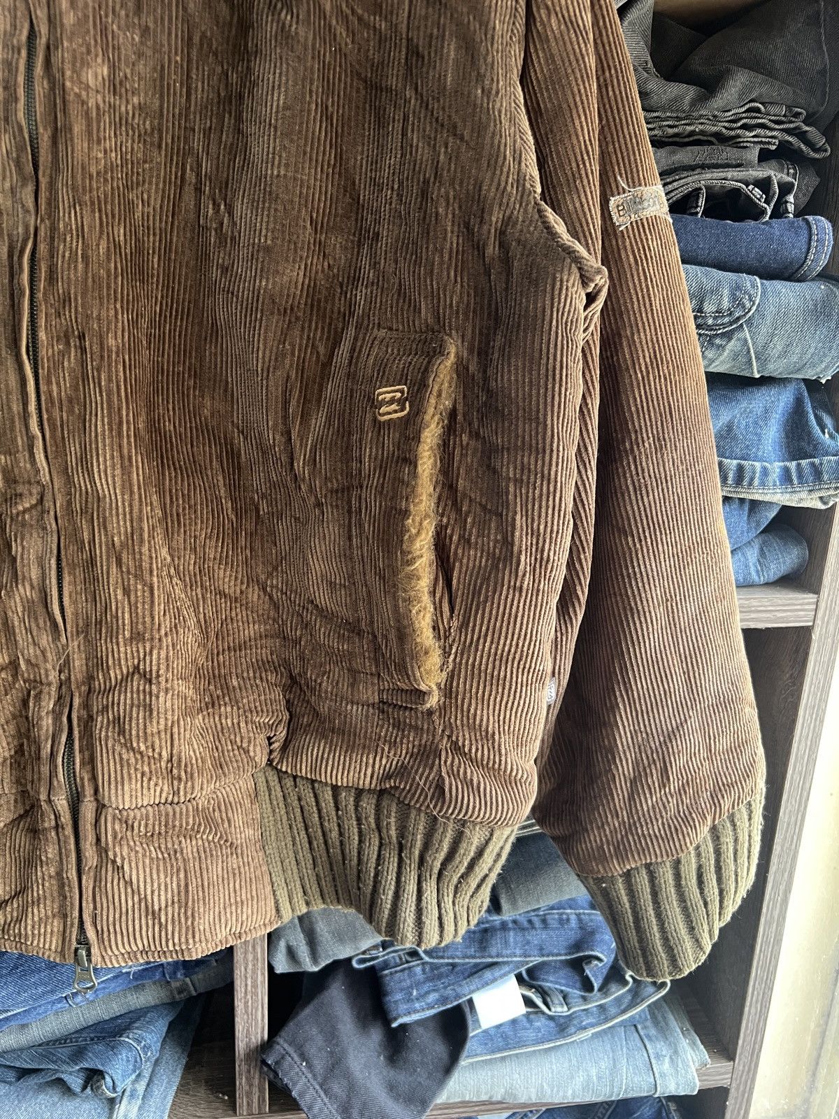 Billabong 🔥Billabong Faux Fur Corduroy Zipper Jacket Hoodie Size US M / EU 48-50 / 2 - 8 Thumbnail