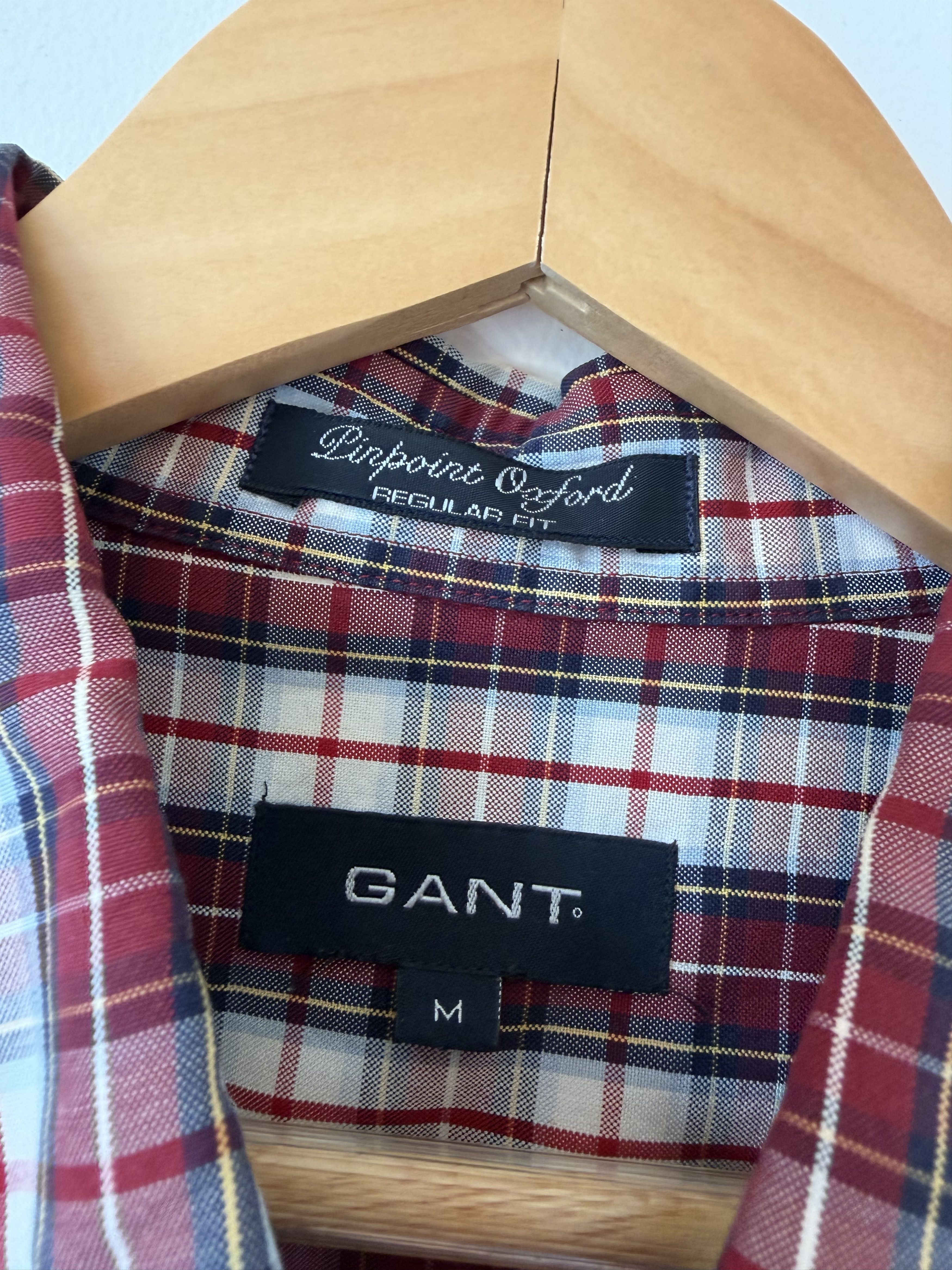Gant GANT Rugger Plaid Button Down Shirt Medium Red Navy Size US M / EU 48-50 / 2 - 3 Thumbnail