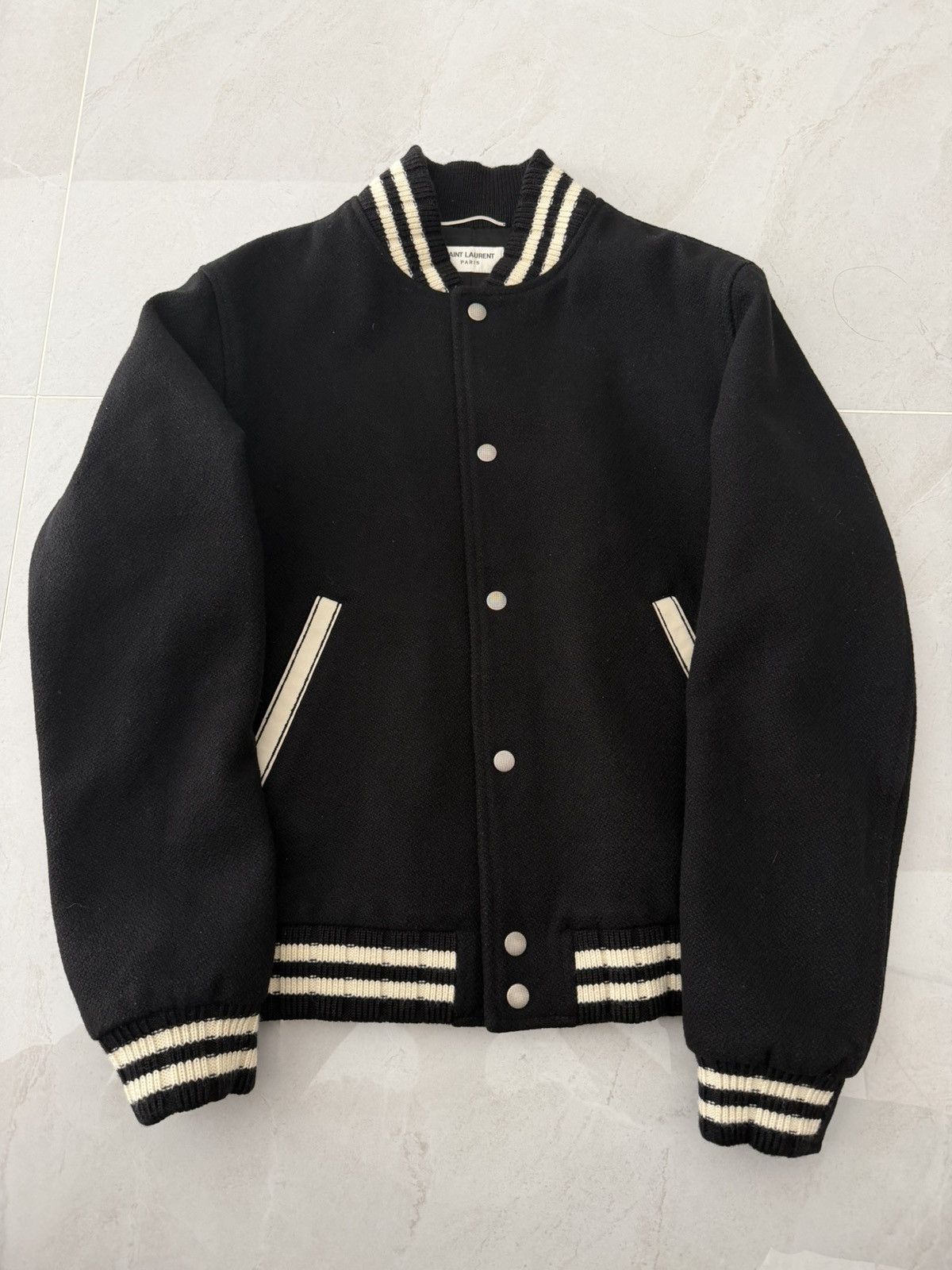 Saint Laurent Paris Saint Laurent Paris Logo Teddy Black Sz. 48 Size US M / EU 48-50 / 2 - 3 Thumbnail