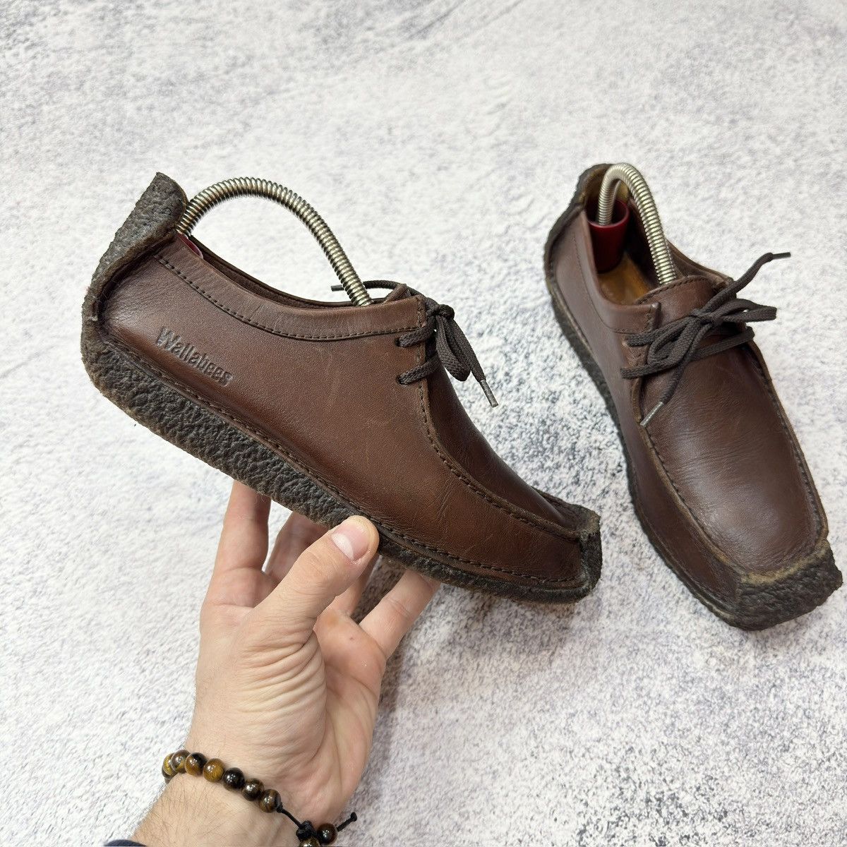 Clarks × Vintage Clarks Wallabees Brown Leather US7.5 UK6.5 EU40.5 25.5cm Size US 7.5 / EU 40-41 - 3 Thumbnail