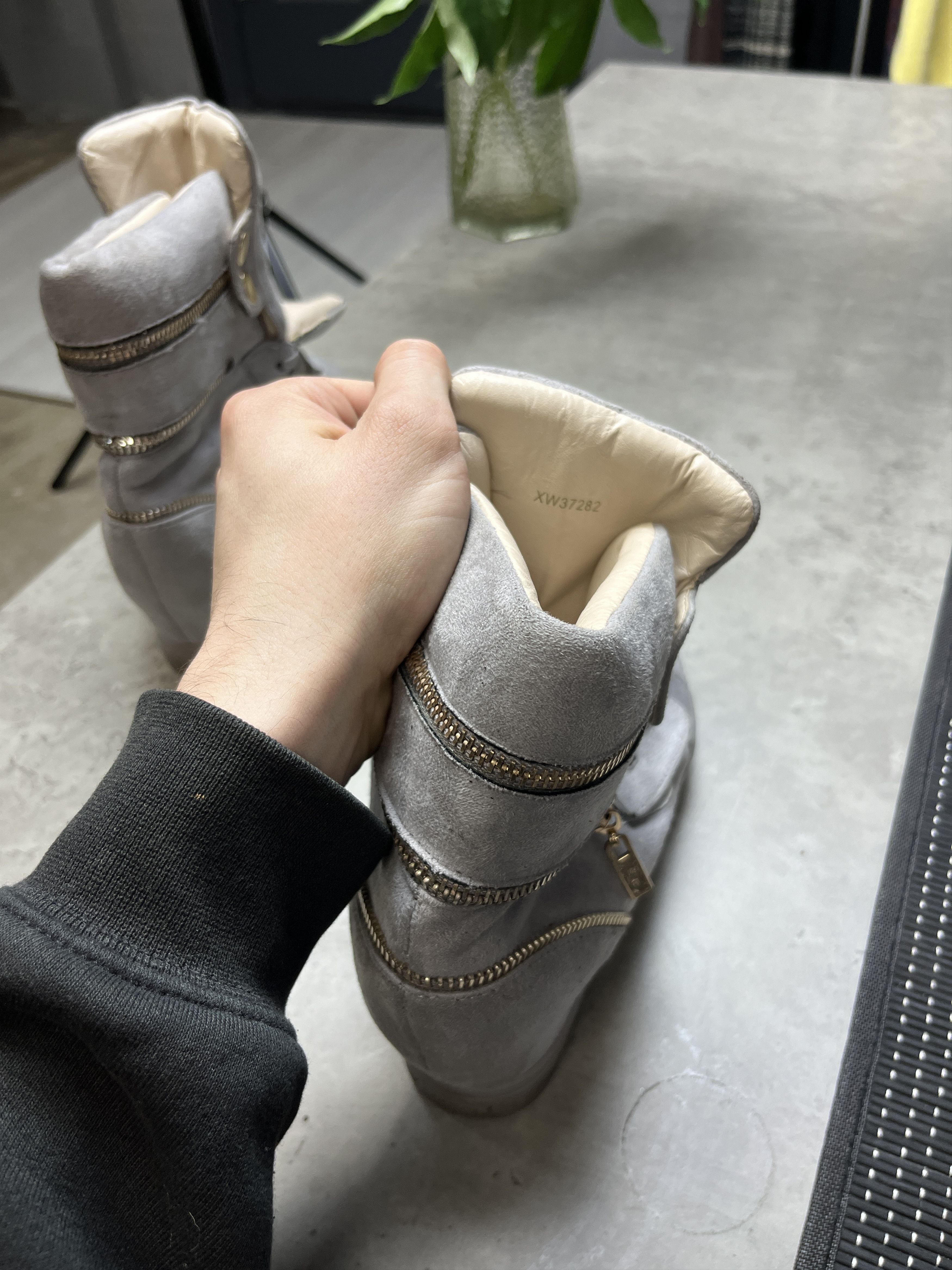 Other 2000s LUBOO SUEDE VELCRO WEDGE SNEAKERS - 5119 Size US 7 / EU 40 - 7 Thumbnail