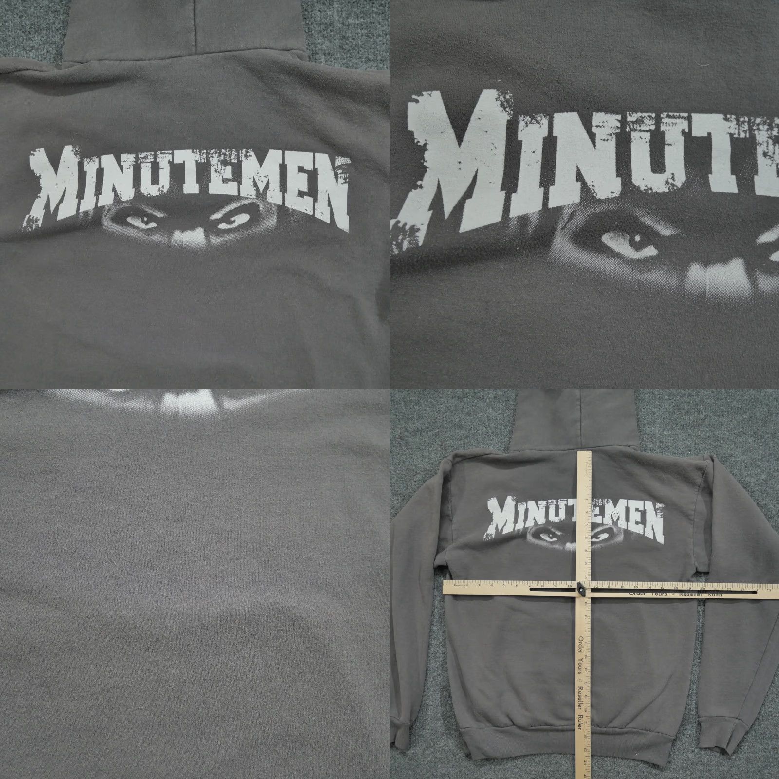 Hanes VINTAGE Lexington Minutemen Hoodie Adult Medium Grey Pullover Minute Man Y2K Size US M / EU 48-50 / 2 - 8 Thumbnail
