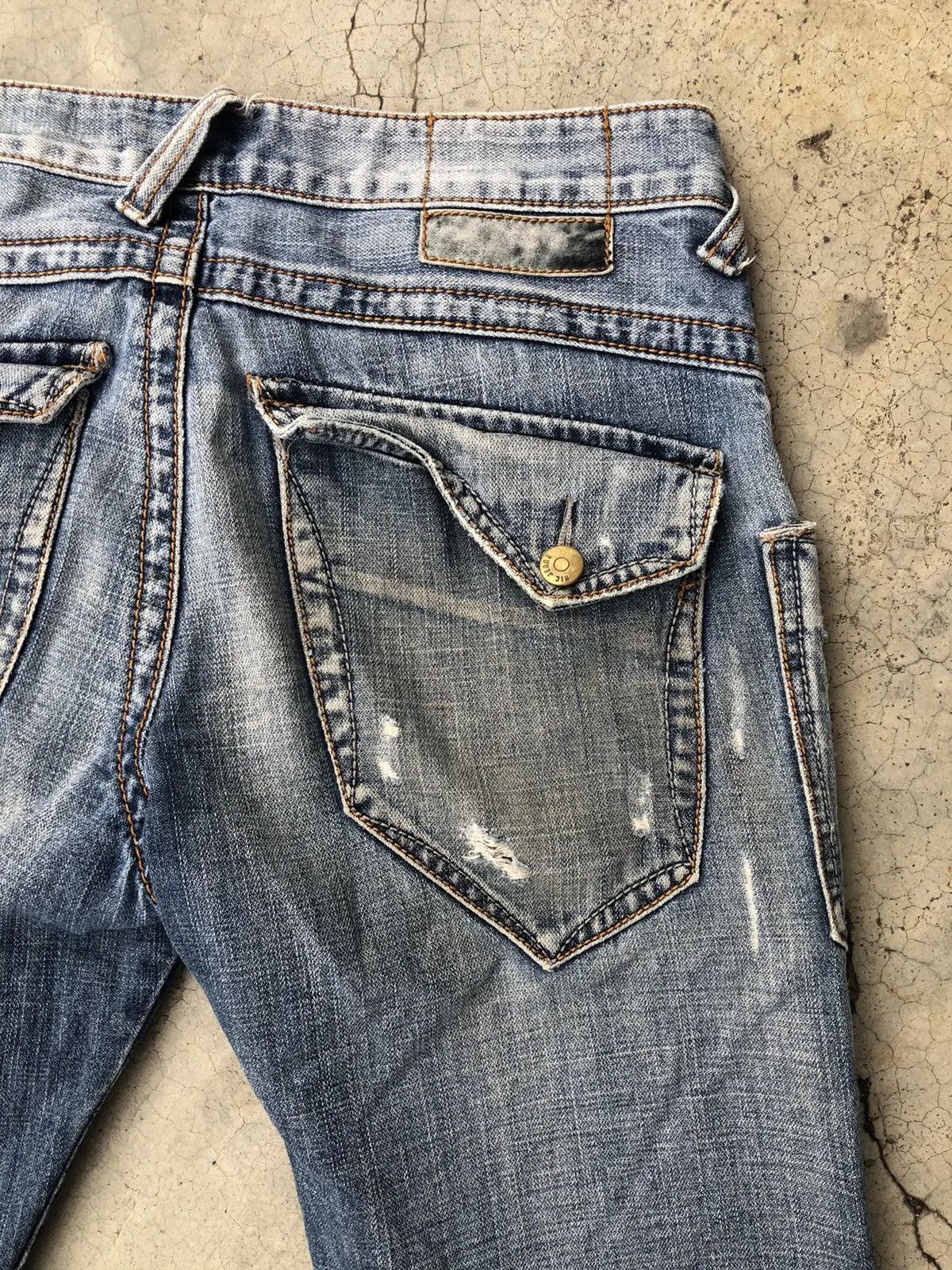 Japanese Brand × Vintage Japanese Distressed Denim Nic Jeans Bush Pocket Rare Design Size US 30 / EU 46 - 15 Thumbnail