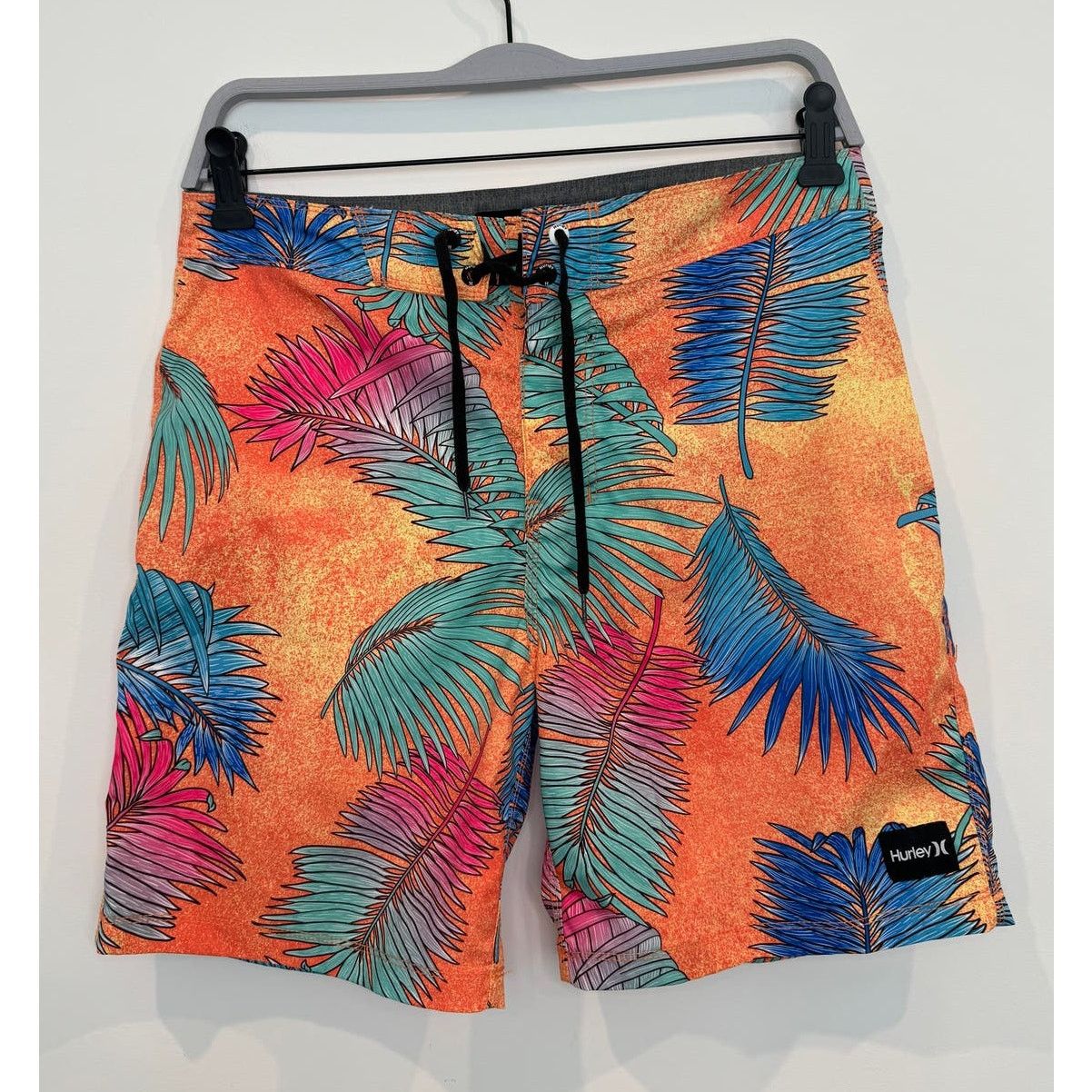 Hurley Hurley Palm Tree Tropical Orange 6" Men's Board Shorts Size US 28 / EU 44 - 1 Thumbnail
