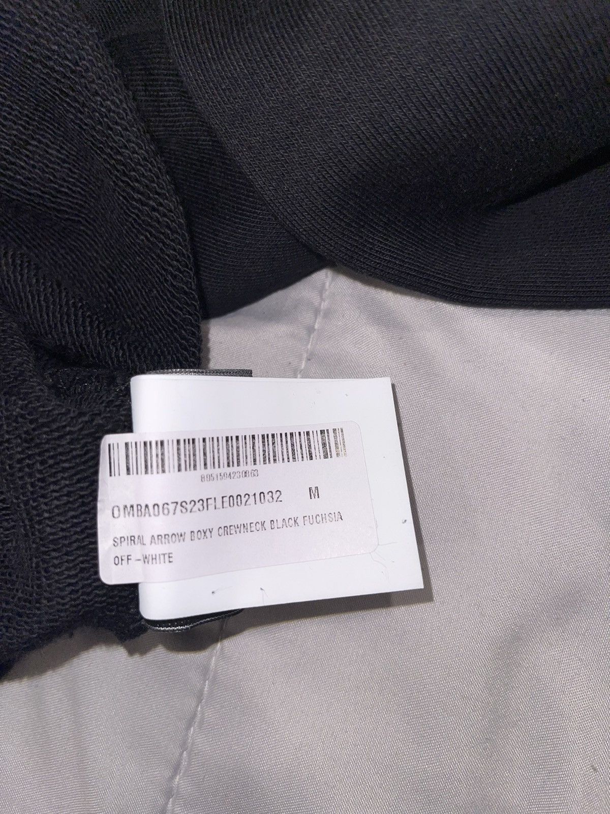 Off-White OFFWHITE 2013 Spiral Arrow Boxy Crewneck (Black) Size US L / EU 52-54 / 3 - 8 Thumbnail