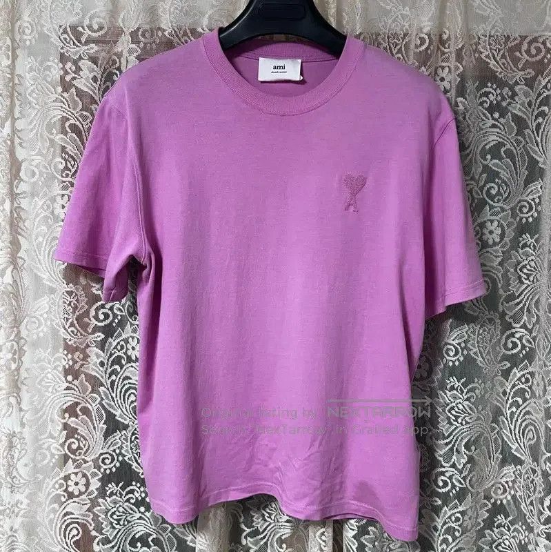AMI Pink Cotton Women's T-shirt .