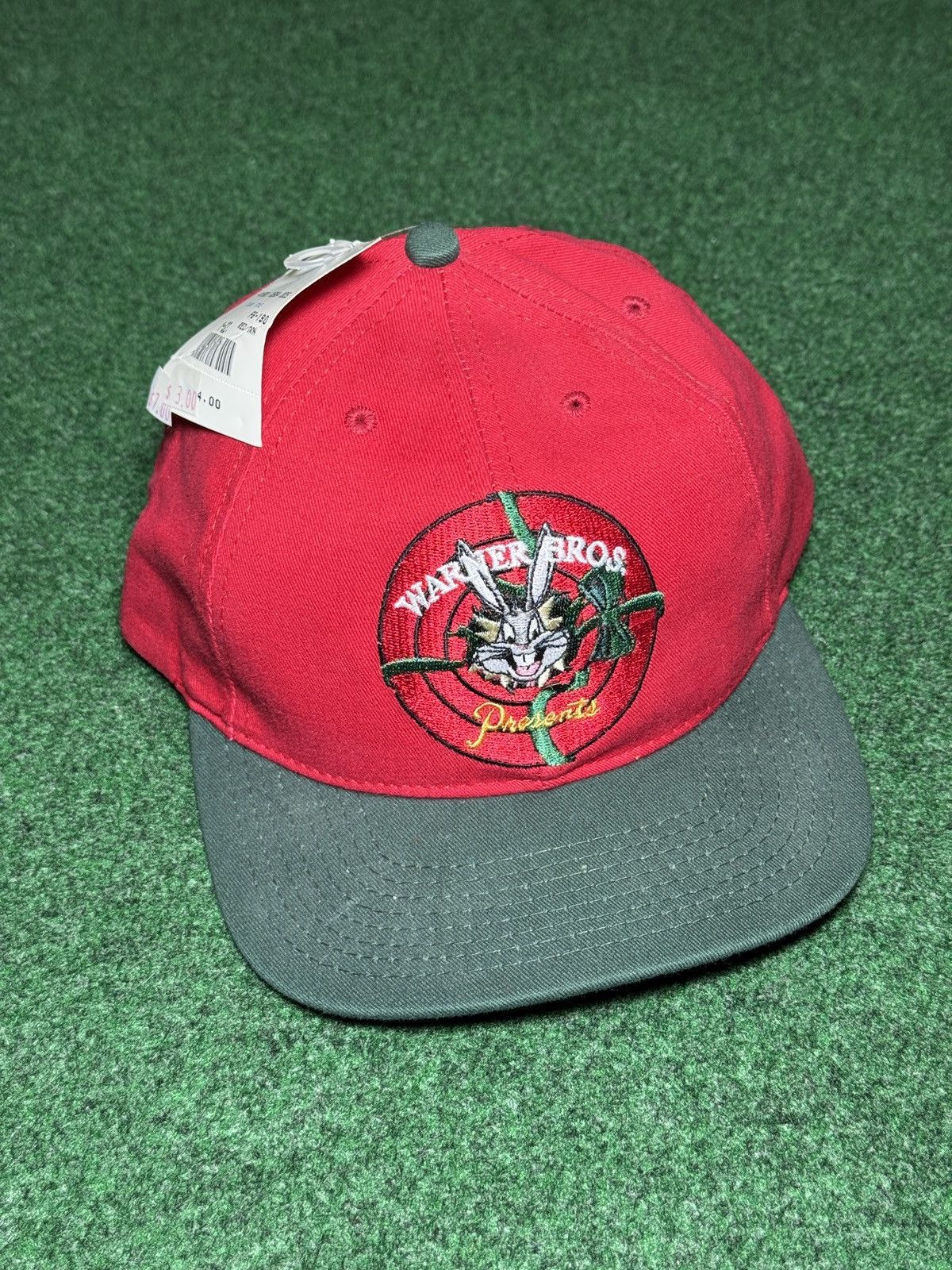 Warner Bros Vintage Warner Bros Looney Tunes Bugs Bunny 90s Cap Hat Size ONE SIZE - 1 Thumbnail