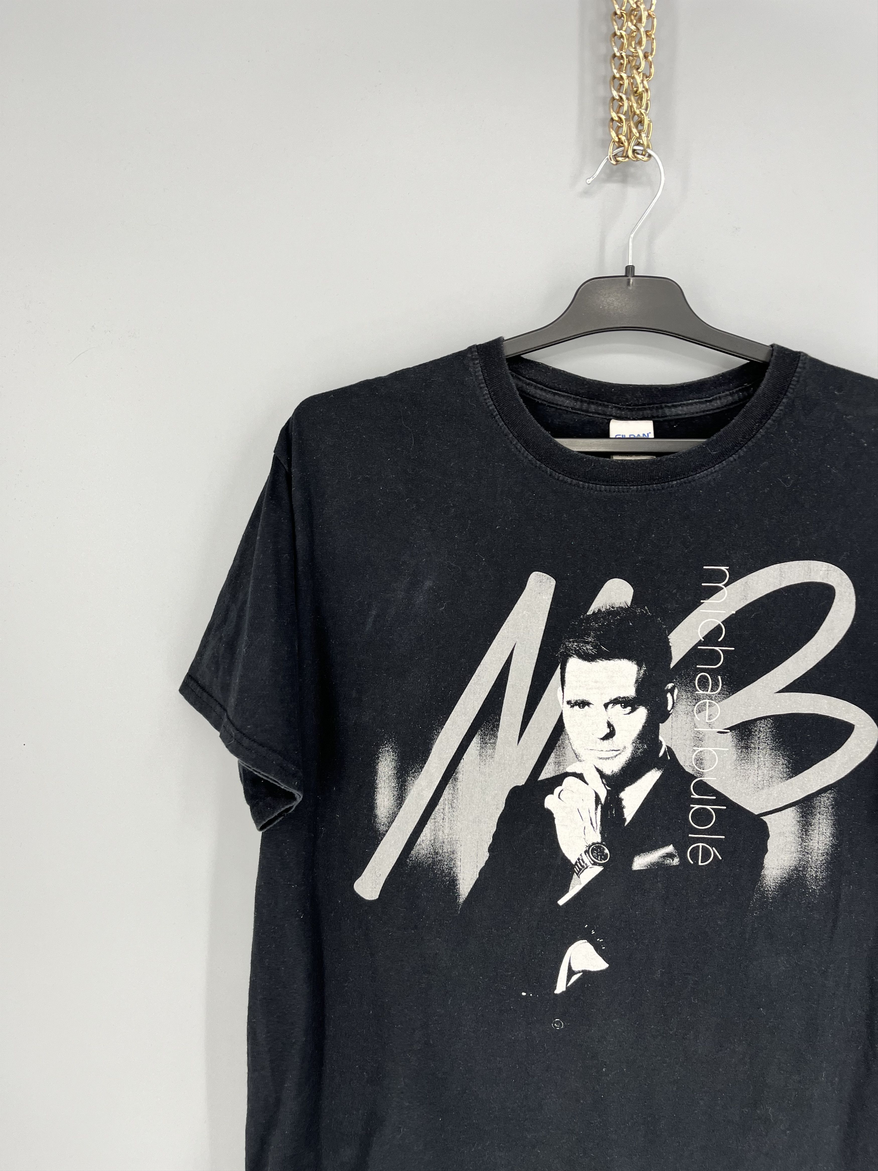 Band Tees × Vintage Rare!! Vintage Y2K Michael Buble World Tour Tee Size US L / EU 52-54 / 3 - 4 Thumbnail