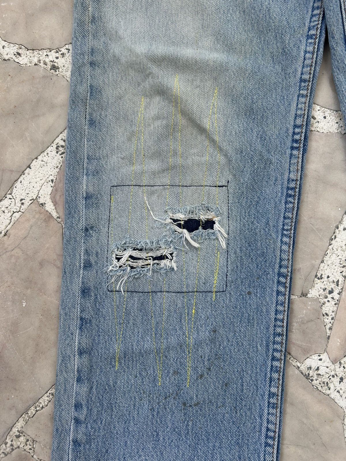 Levi's Levis 501 Patchwork Denim Size US 30 / EU 46 - 6 Thumbnail