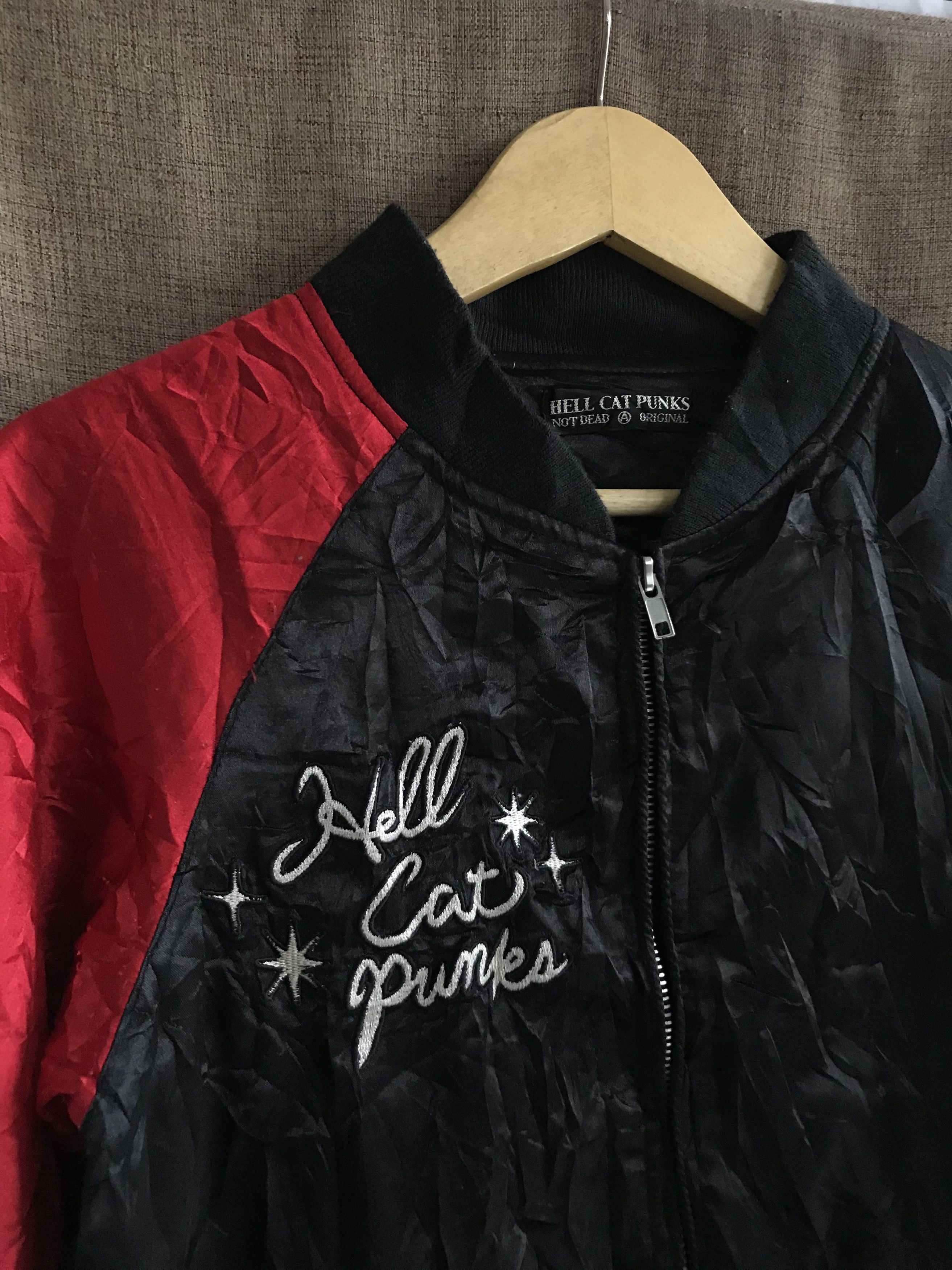Hysteric Glamour Hell Cat Punks Two Tone Embroidery Sateen Jacket Size US S / EU 44-46 / 1 - 2 Thumbnail