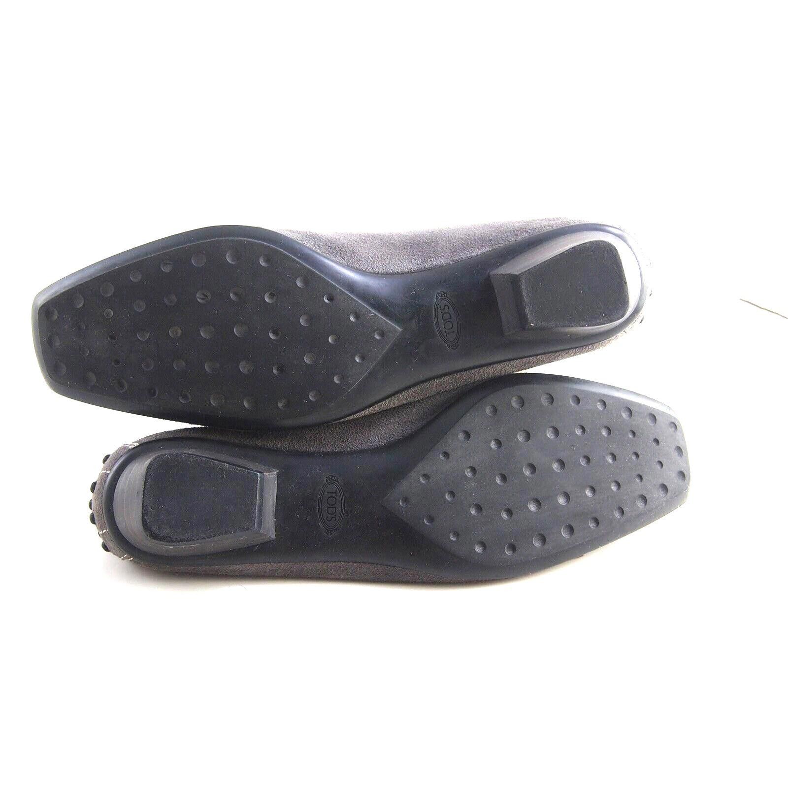 Tod's Tod's Flats Pumps Gray Suede Womens 38.5 US 8.5 $520 Size US 8.5 / IT 38.5 - 8 Thumbnail