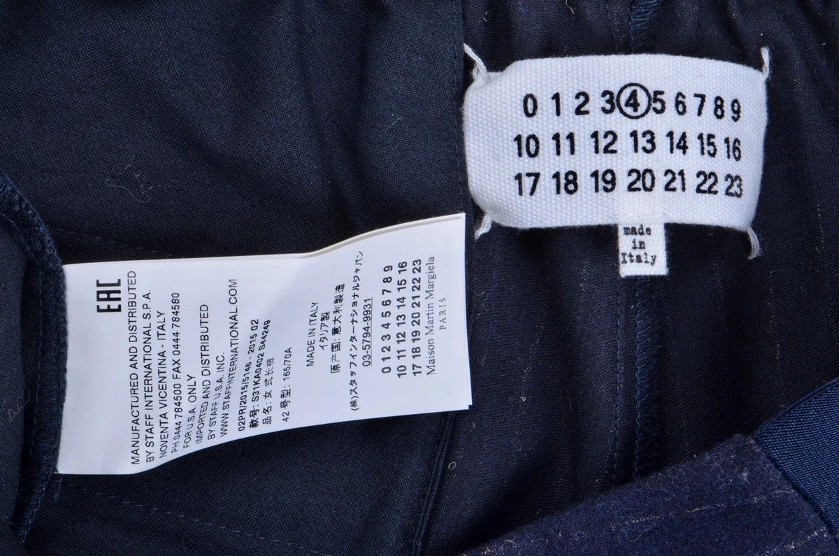 Maison Margiela MAİSON MARTİN MARGİELA WOOL CROPPED STRİPED PANTS TROUSERS Size 28" / US 6 / IT 42 - 2 Thumbnail
