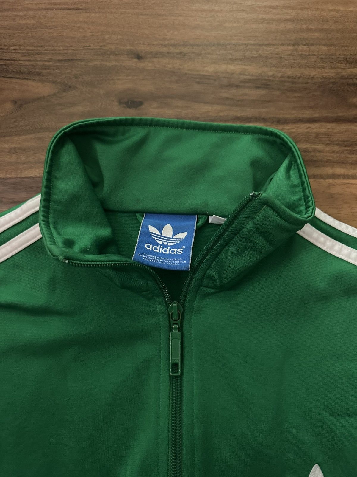 Adidas Vintage adidas green track jacket Size US M / EU 48-50 / 2 - 2 Thumbnail