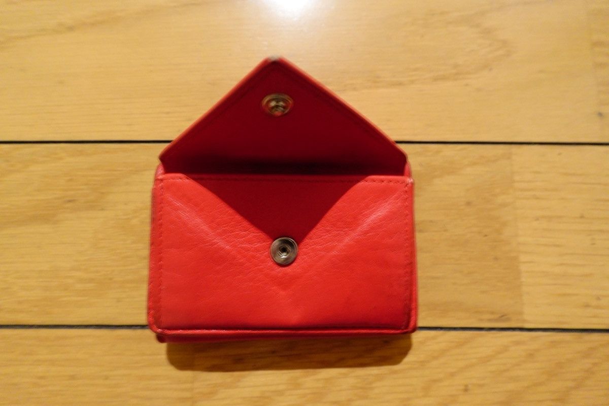 Balenciaga Balenciaga Red Leather Trifold Wallet Size ONE SIZE - 10 Thumbnail