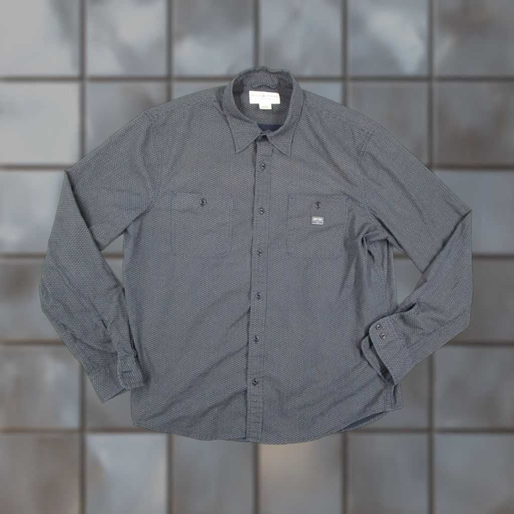 Ralph Lauren DENIM & SUPPLY RALPH LAUREN Shirt Mens XL Blue Geometric Button-Front Cotton Shirt, Long Sleeve, Casual Wear Men XL Blue Geometric Pattern Size US XL / EU 56 / 4 - 1 Thumbnail